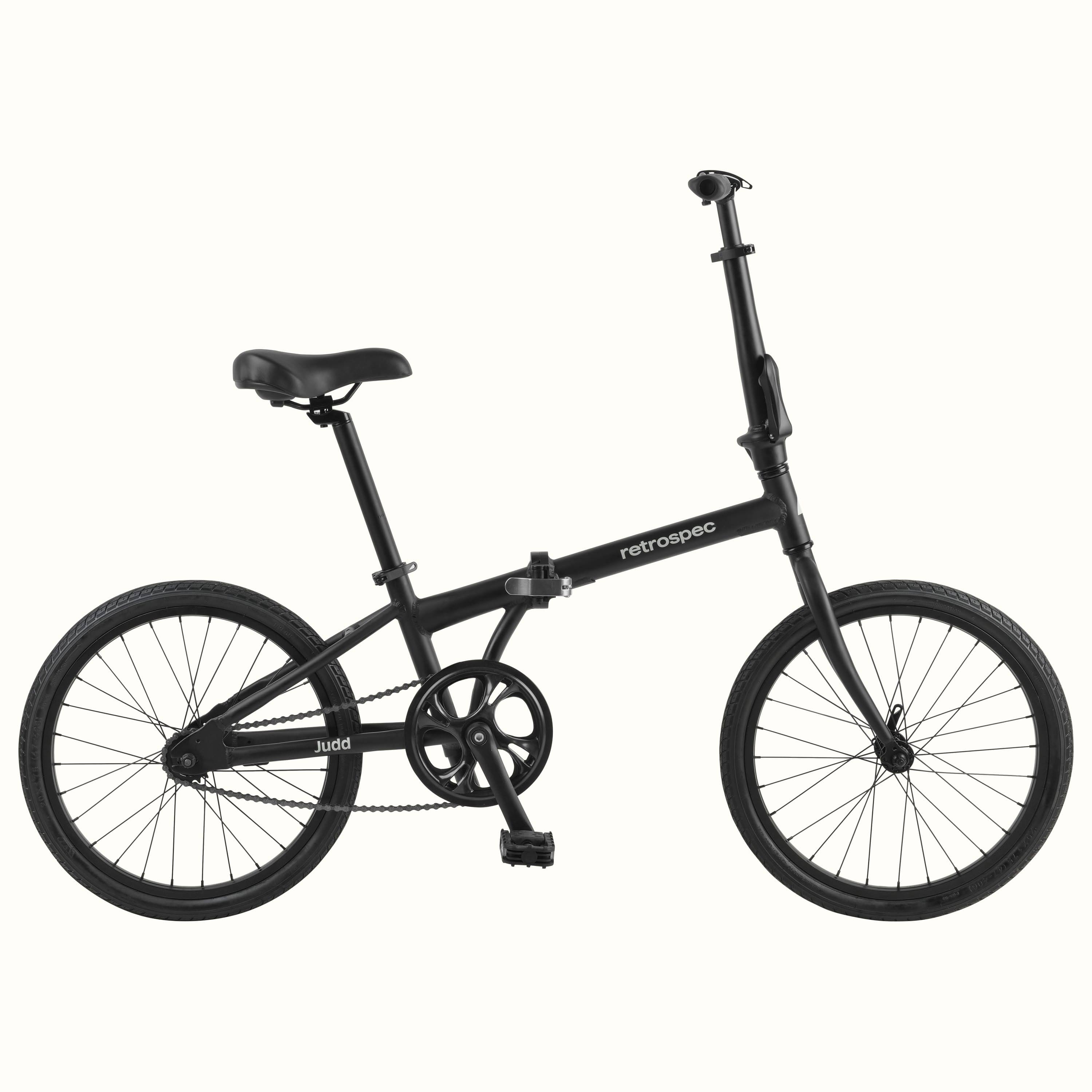 Retrospec Judd Folding Bike - Single Speed | Color: Matte Black