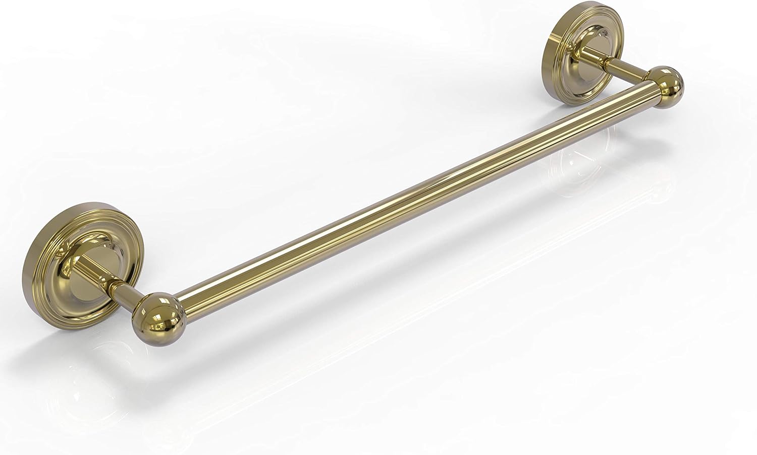 Allied Brass PR-41/18 Prestige Regal Collection 18 Inch Towel Bar, Unlacquered Brass