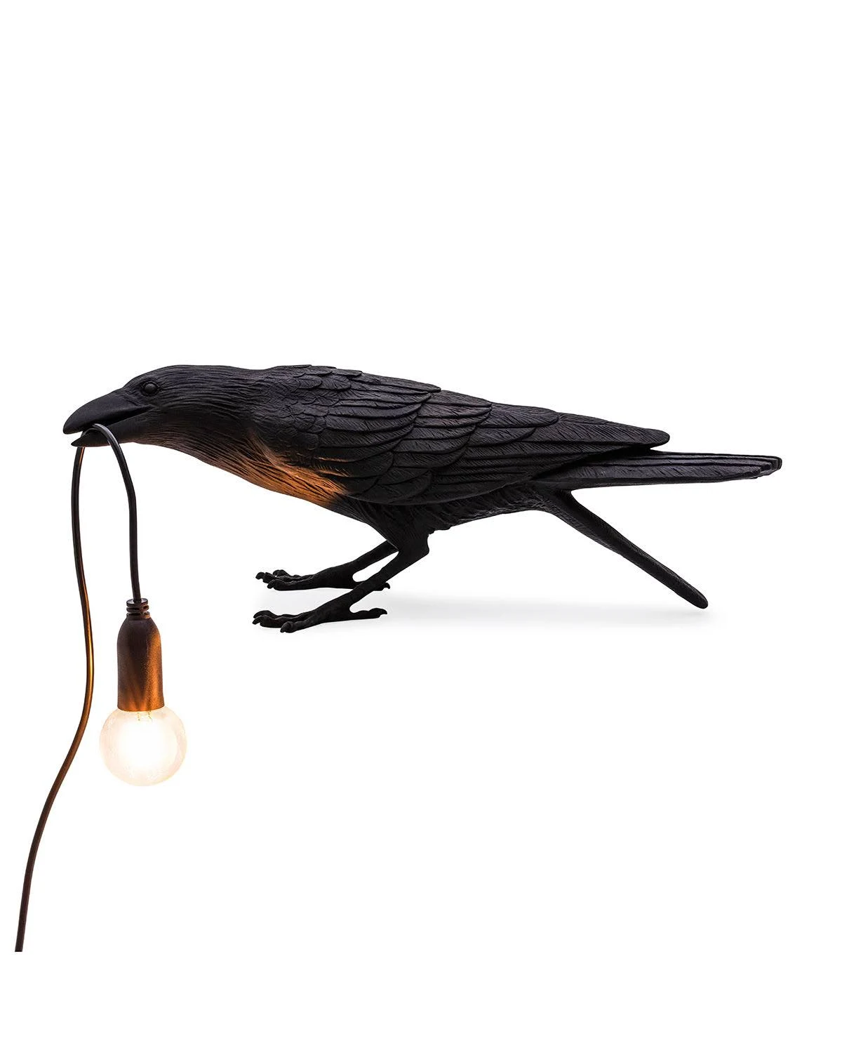 Seletti Bird Lamp Playing, Black
