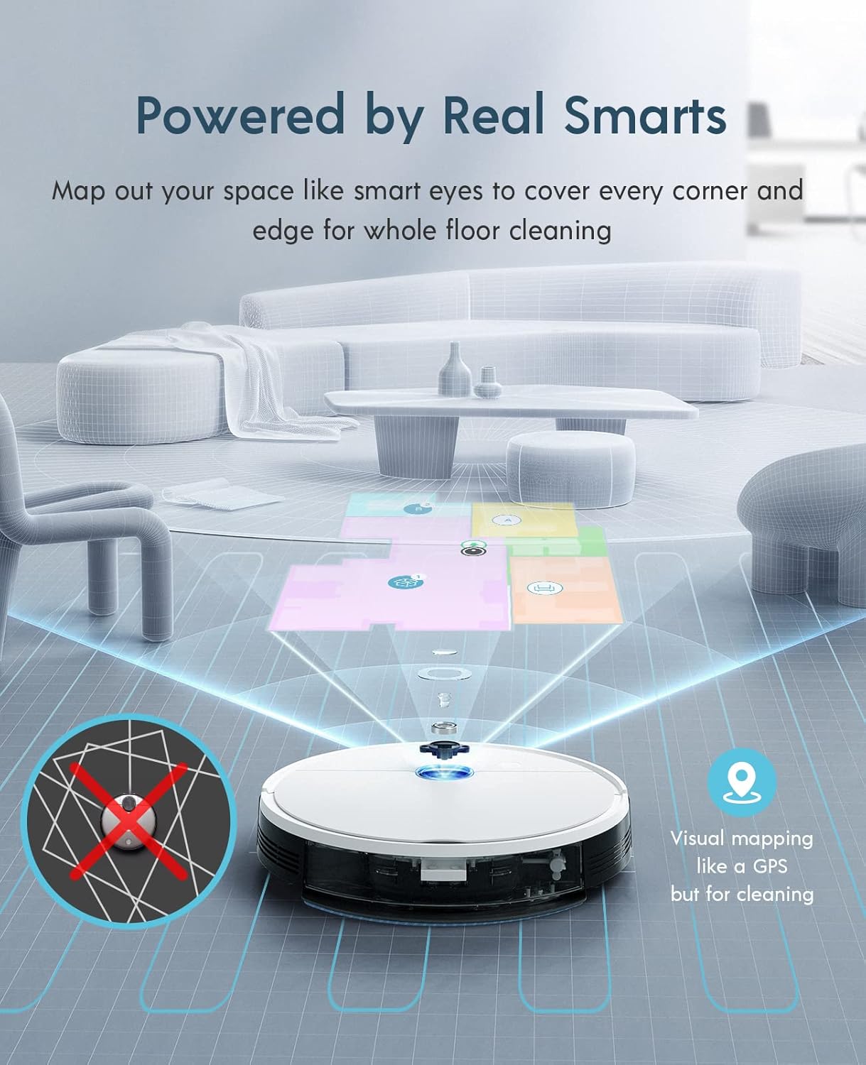 yeedi vac max Robot Vacuum and Mop, 3000Pa Suction Power, Carpet Detection,Visual Mapping and Navigation, Editable Home Map,Virtual Boundary, 200mins Runtime, Self-Empty Station Compatible