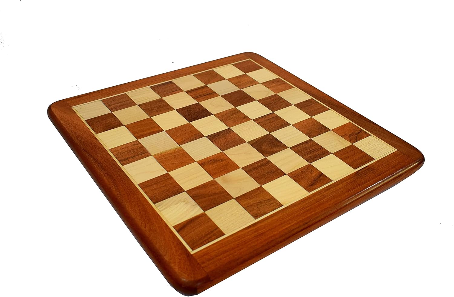 wigano tournament professional wooden chess board without chess pieces (16 inch)-Brown Pack of 2