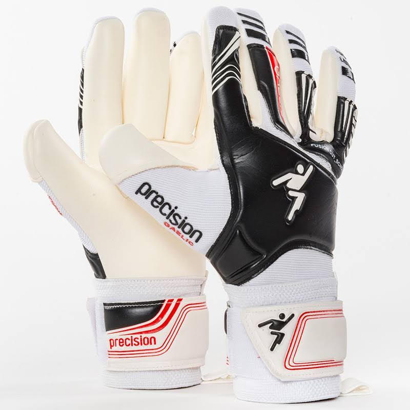 Precision Fusion Shock Pro Gaelic GK Gloves - White/Black