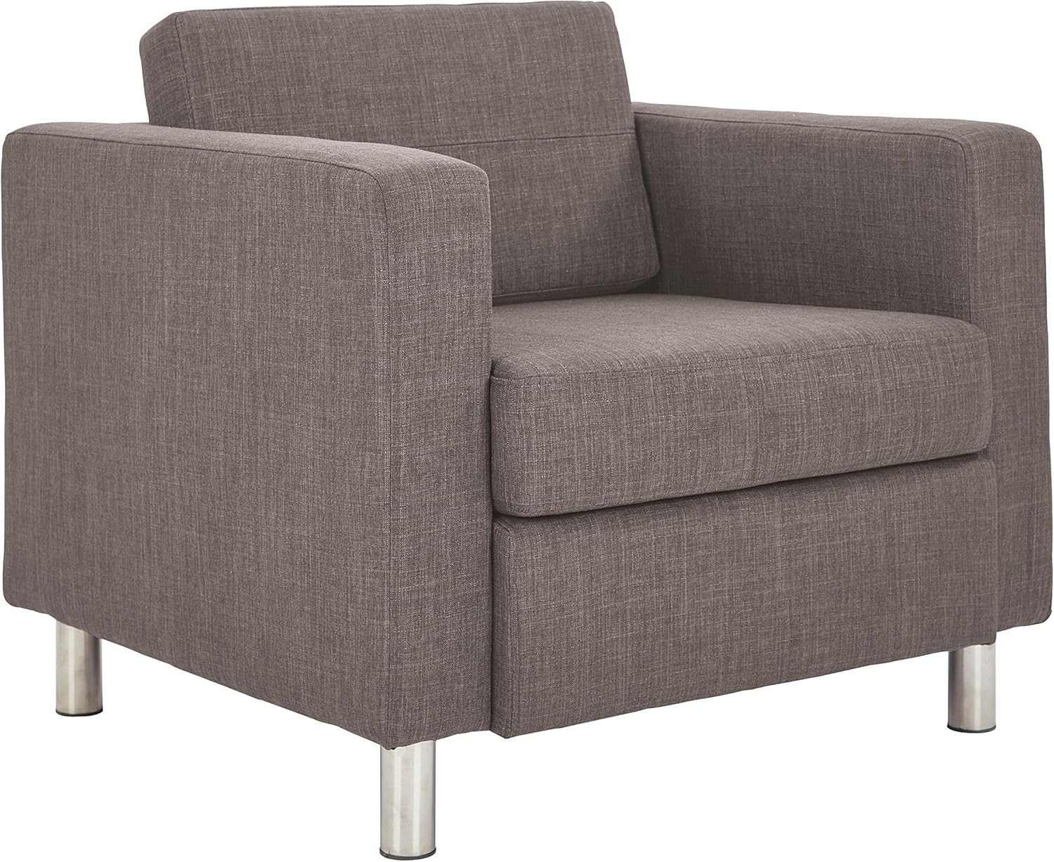 OSP Home Furnishings Pacific Arm Chair, Black