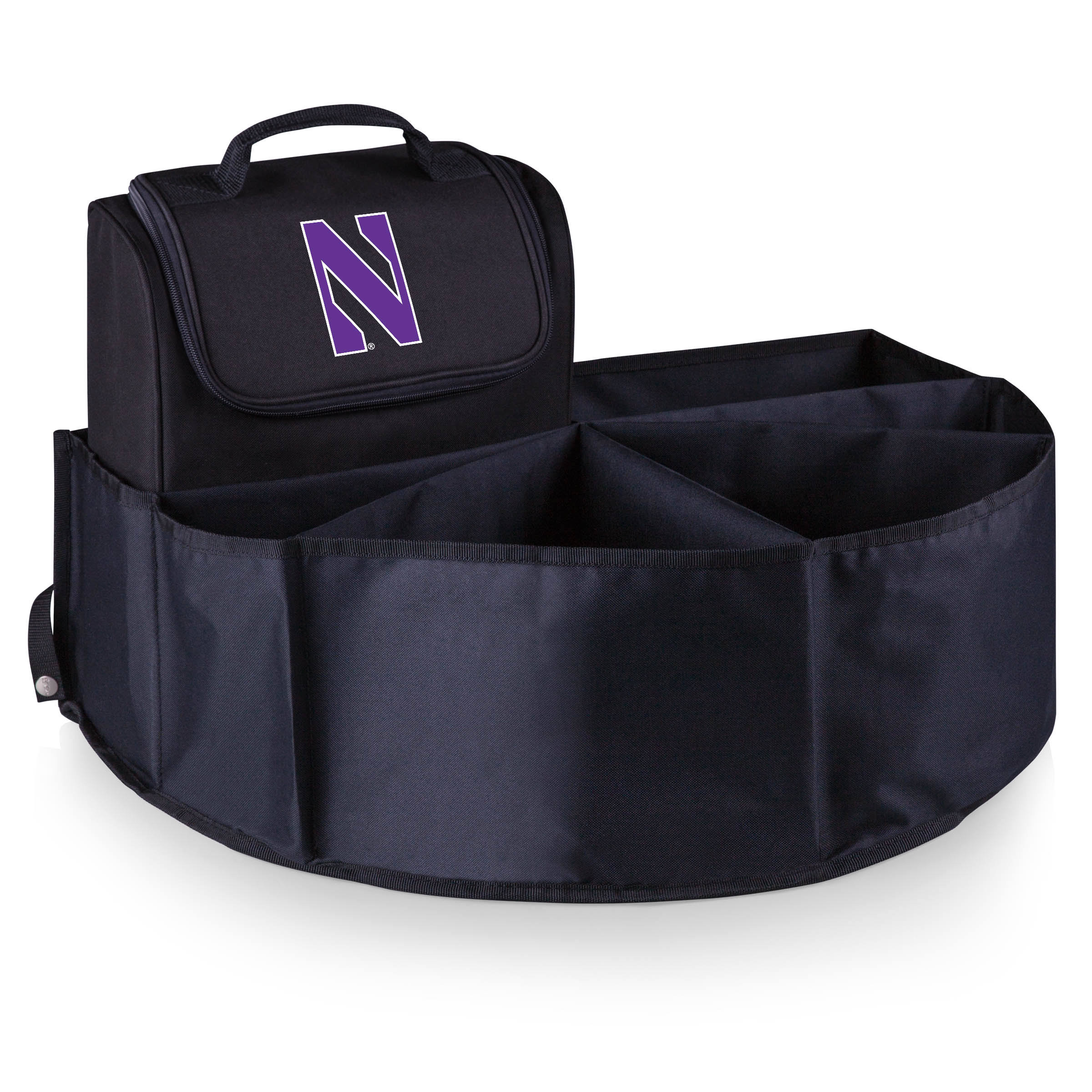 Black Northwestern Wildcats Trunk Boss Organizer with Cooler