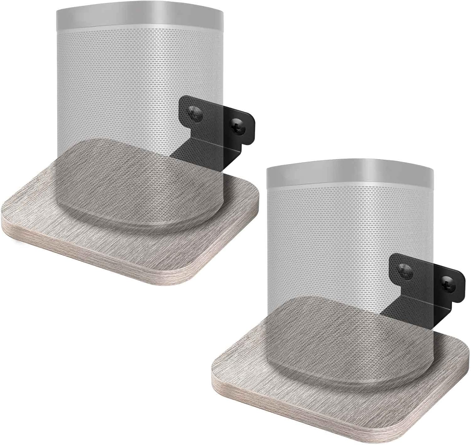 Maozhren Adjustable Wall Mount for Sonos One, Sonos one sl, Sonos one gen 2, Sonos Roam SL, Sonos Move, Sonos Play:1 Speaker Wall Mount for Sonos (Set of 2) Pack of 2