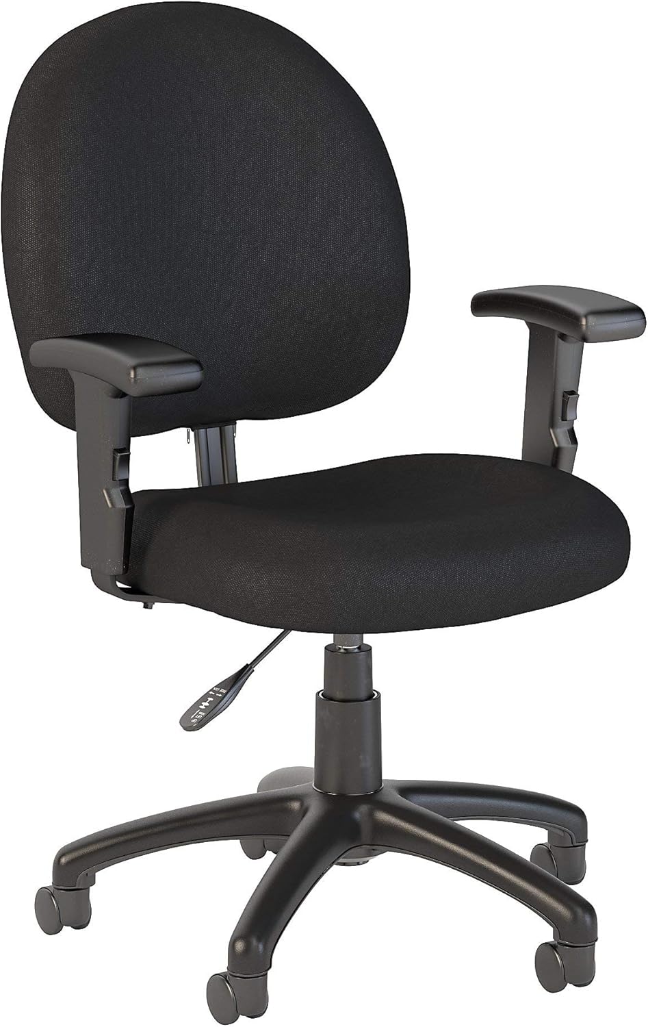 Bush Business Furniture Accord Task Chair with Arms in Black Fabric