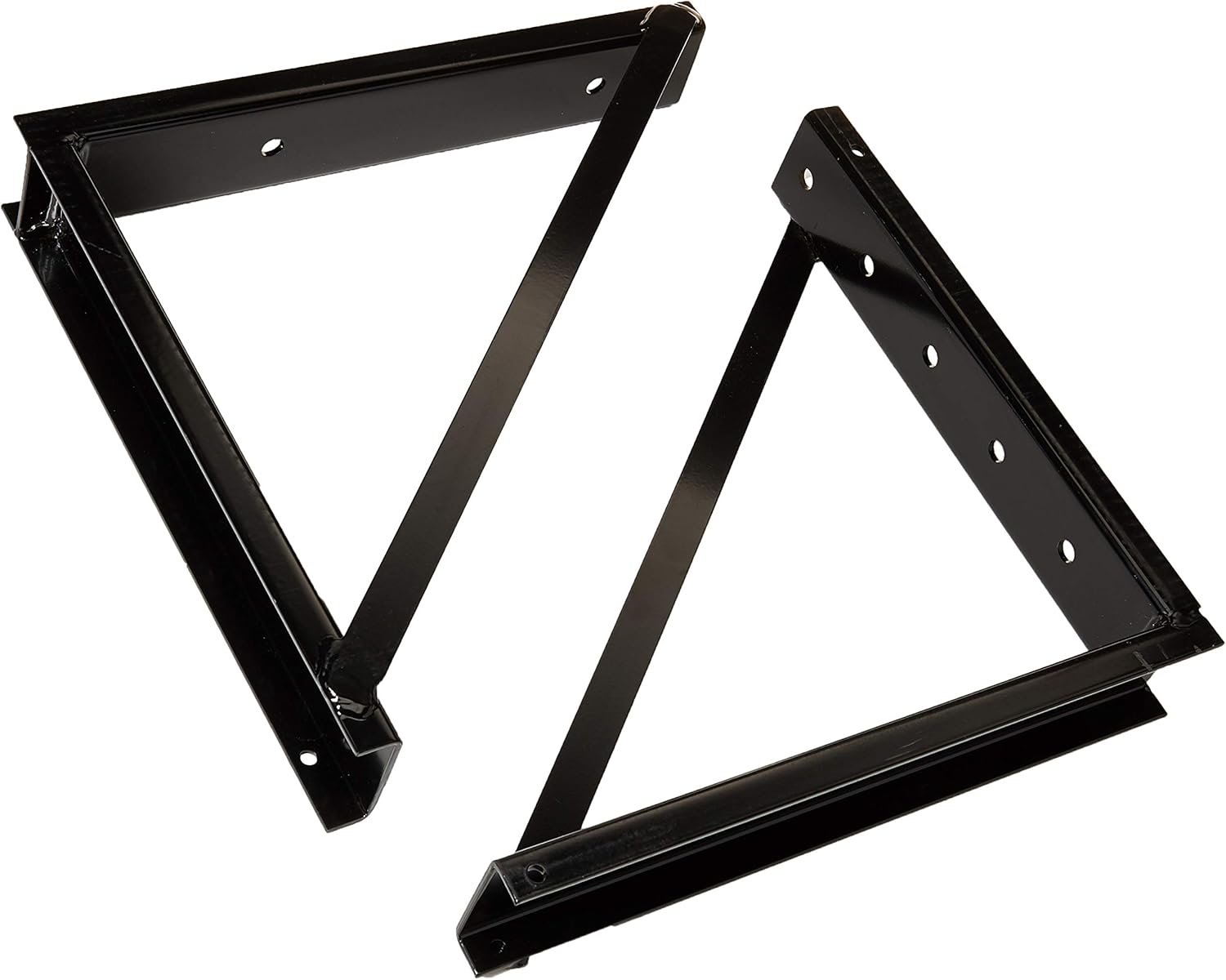 Buyers Products 1701005B Bolted Black Structural Steel Mounting Brackets, 18 x 18 Inch, Set of 2