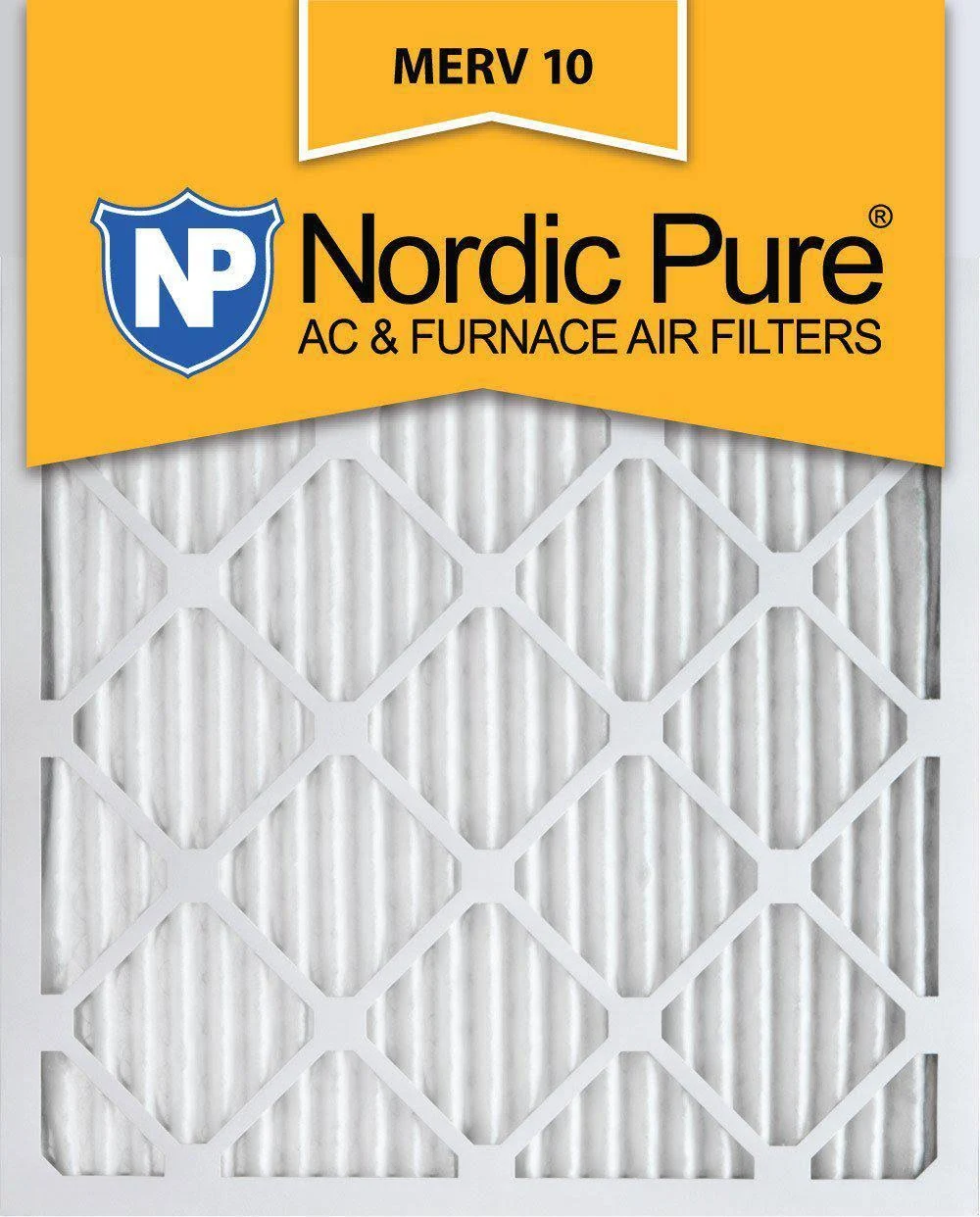 Nordic Pure 20x24x1 MERV 10 Pleated AC Furnace Air Filters 12 Pack