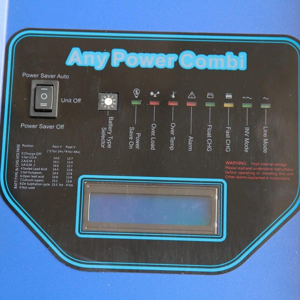 SSWINNER 2000W Peak 6000W Pure SINE Wave Power Inverter, Low Frequency Inverter DC 48V AC Input 230V Output 230V Converter，with Solar Charger Controller