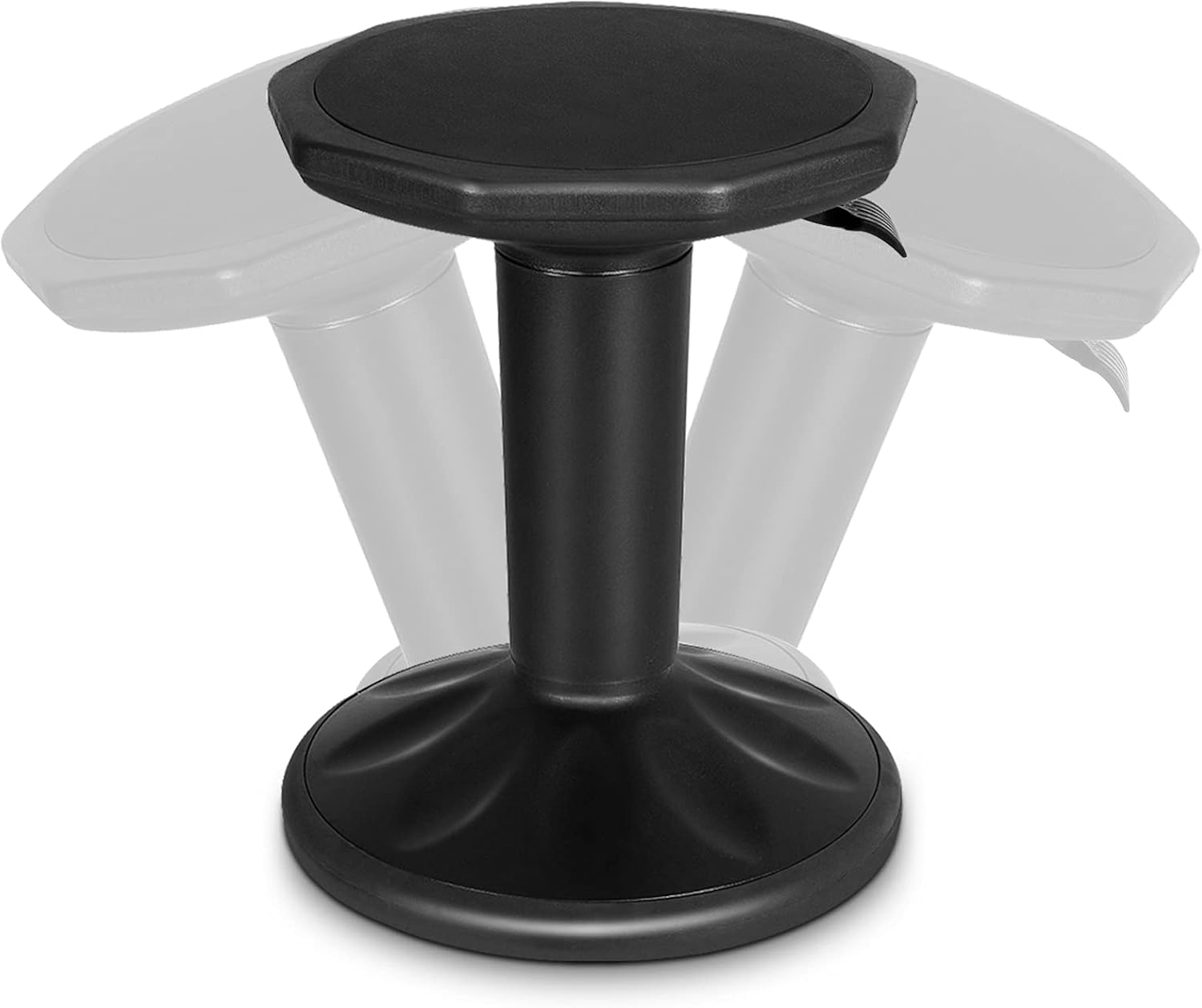 Giantex Wobble Chair Adjustable-Height 23 Inch Active Learning Stool Sitting Balance Chair for Office Stand Up Desk (White)