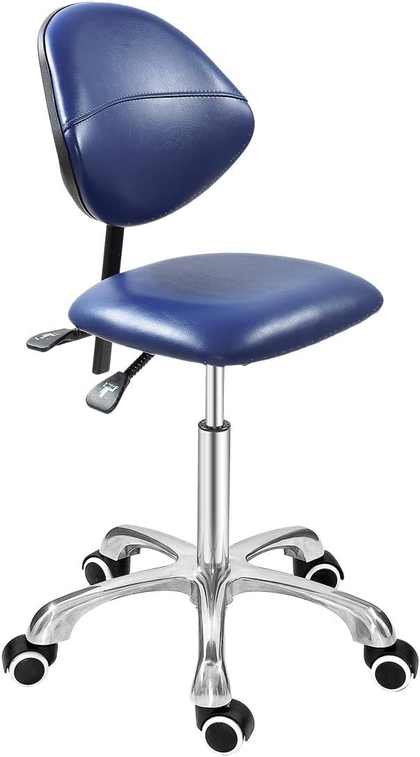 Grace & Grace Professional Office Series Height Adjustable with Ergonomic Tilting Backrest for Drafting,Computer,Studio,Workshop,Classroom, Lab, Counter (Classic, Royal Blue)