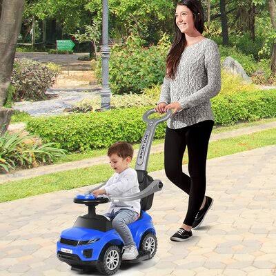 Costway 3 in 1 Ride on Push Car Costway Color: Black/Navy