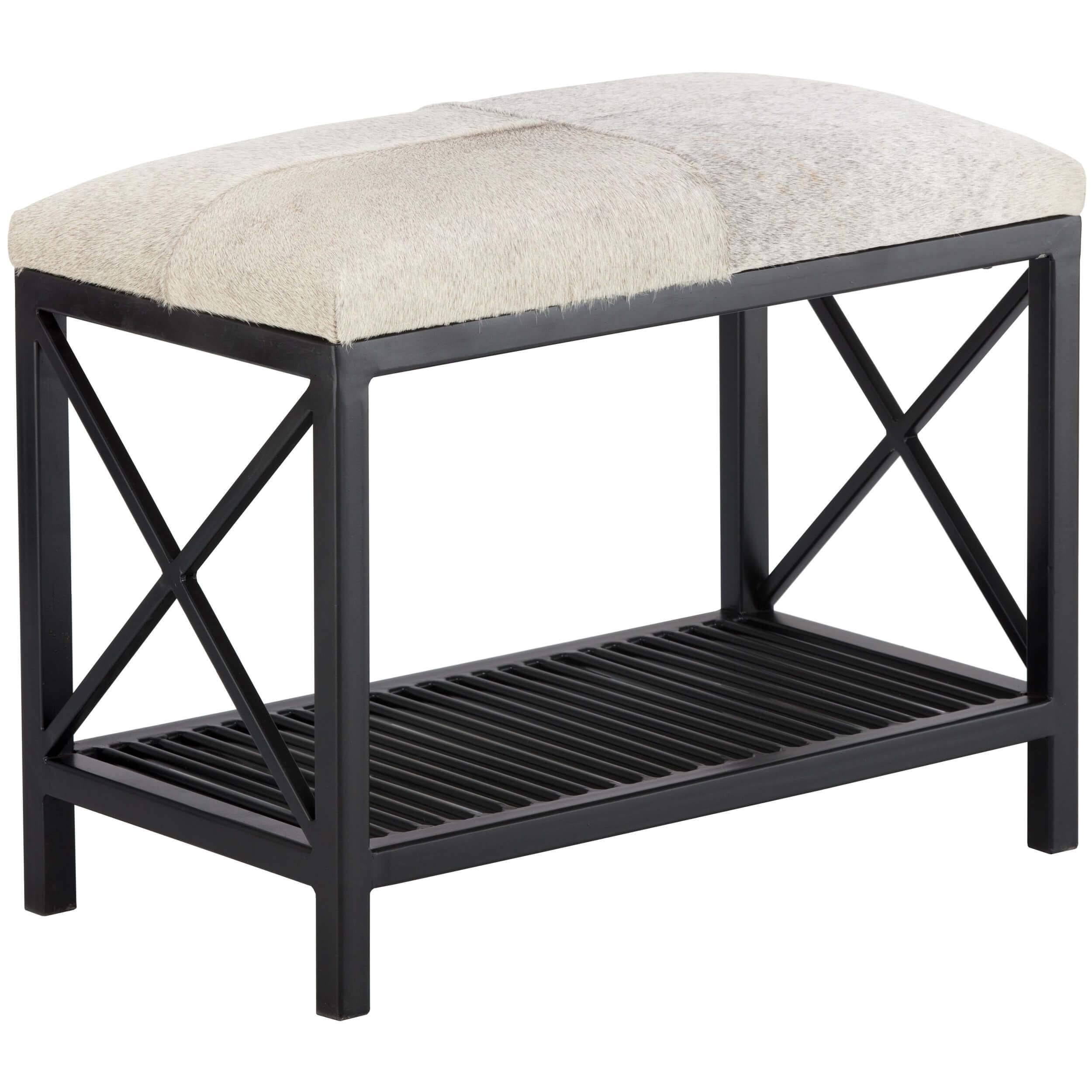 Sunpan Bria Bench - Black - Grey