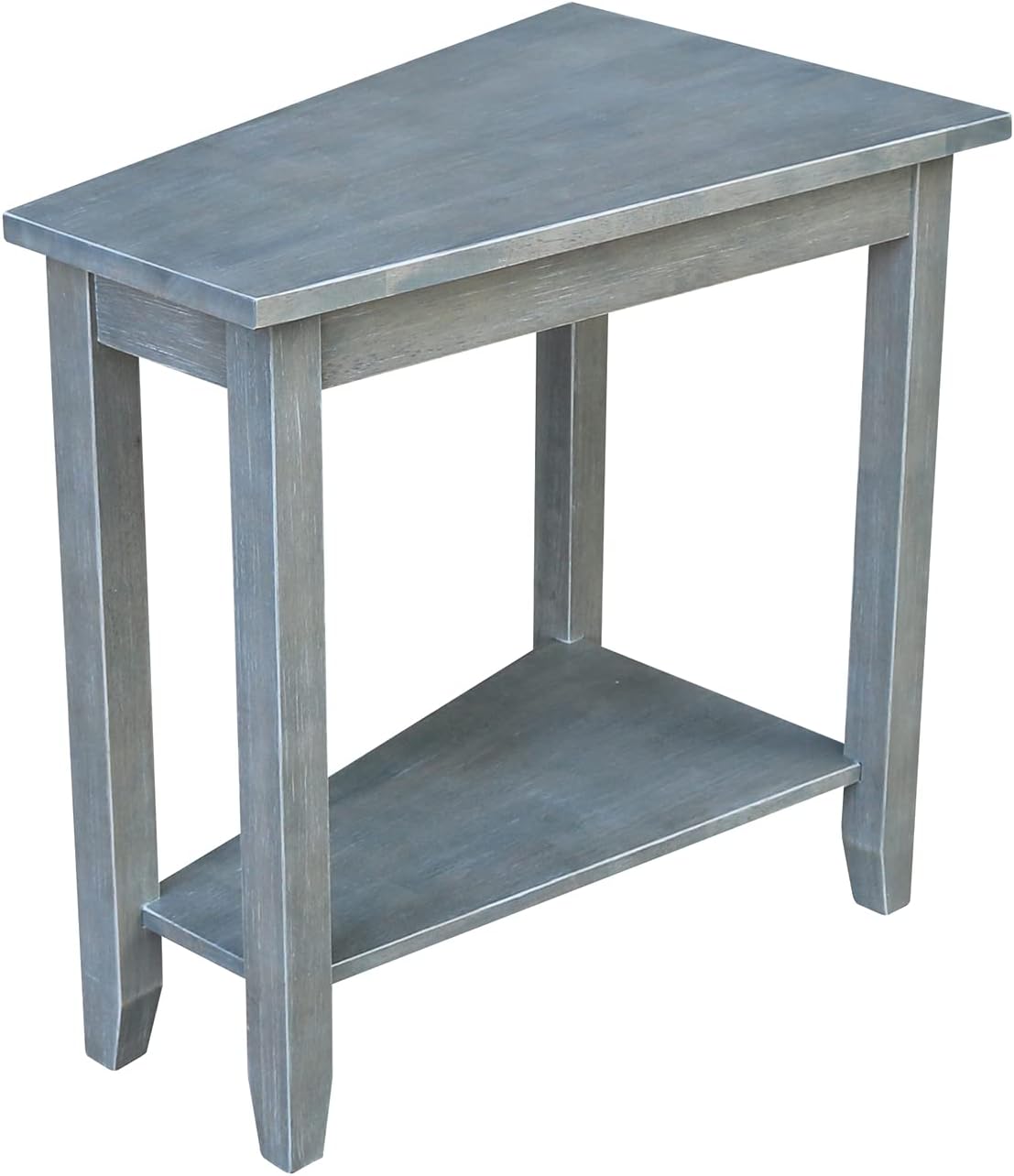 International Concepts Keystone Accent Table, Heather Grey-Antique Washed