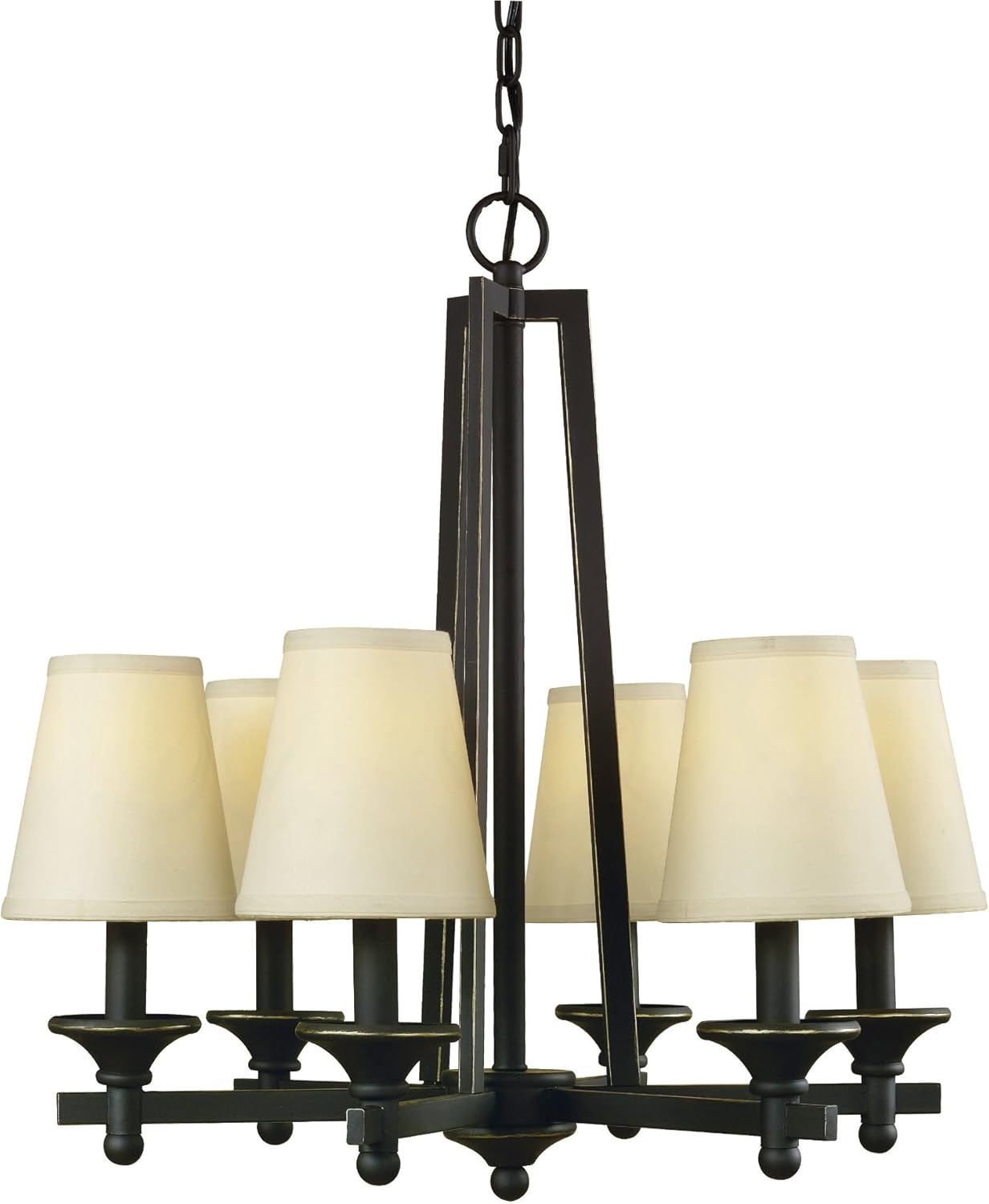 Woodbridge Lighting 12310-BLK Baxter Chandelier, 18.25