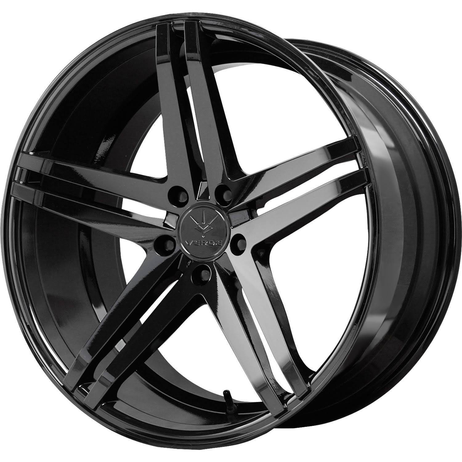 Verde V39 Parallax 19x8.5 5x112 +45mm Gloss Black Wheel Rim 19x22 inch