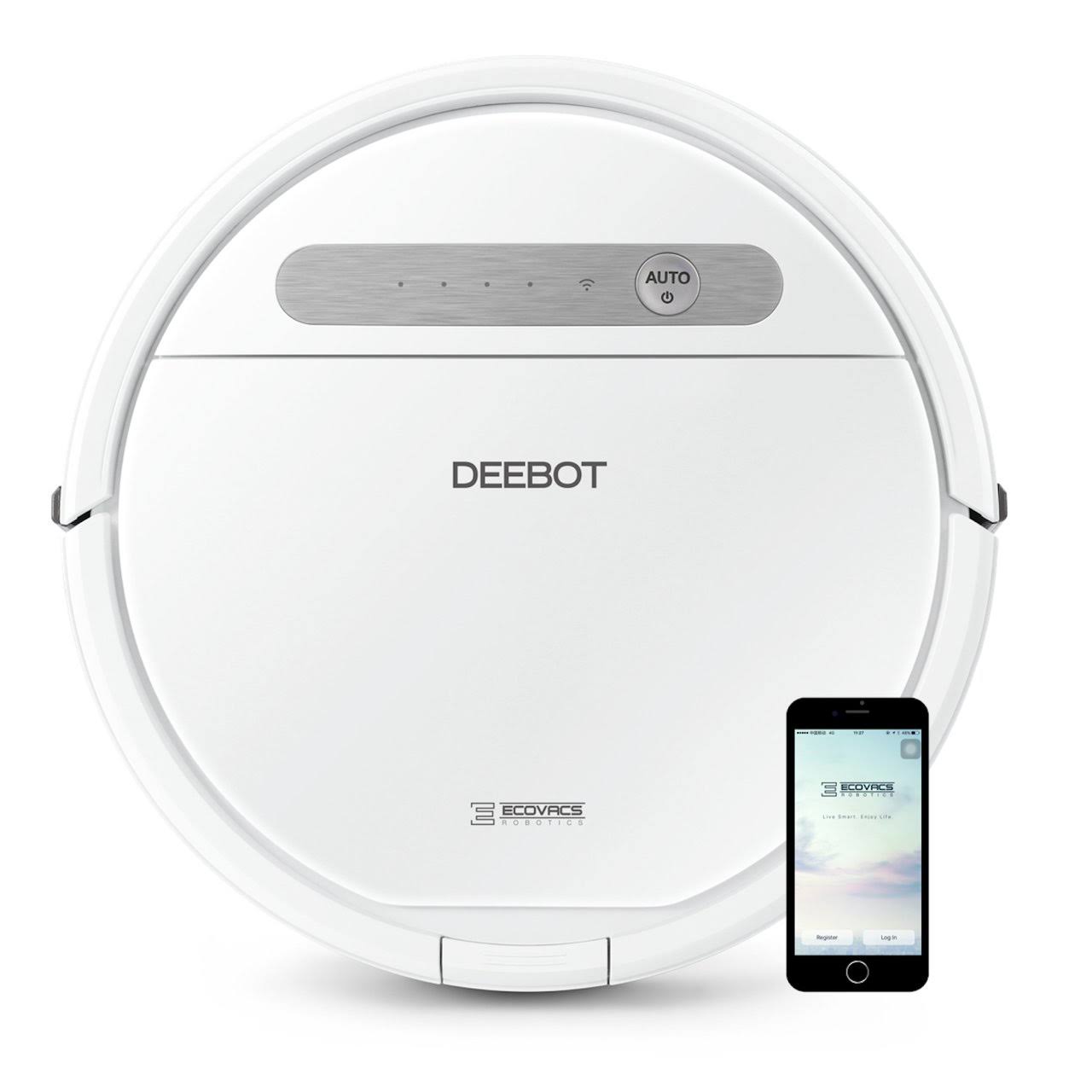 Ecovacs Deebot OZMO 610 Robotic Vacuum u0026 Mop Cleaner - White