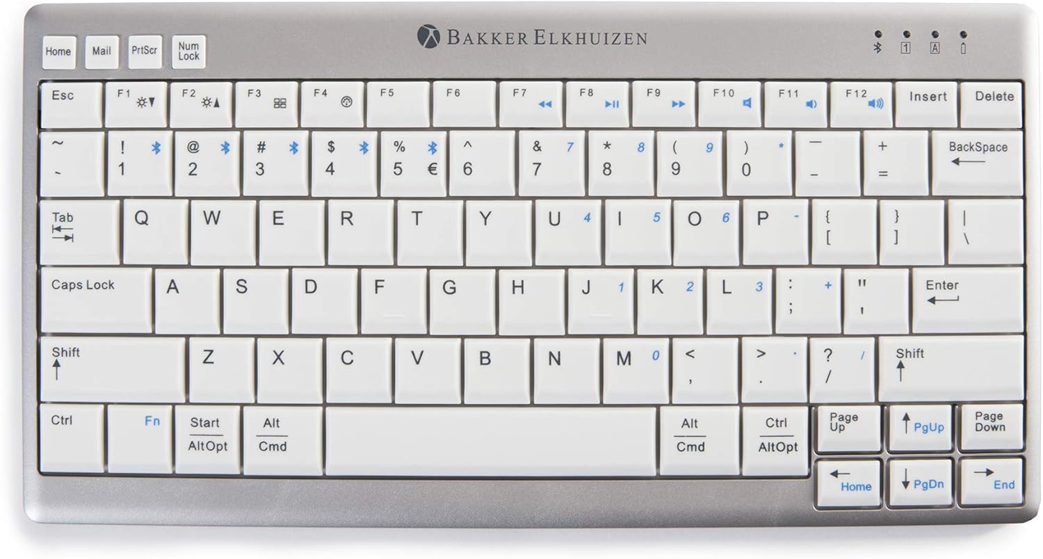 BakkerElkhuizen UltraBoard 950 Compact Bluetooth Keyboard (US) Pack of 2