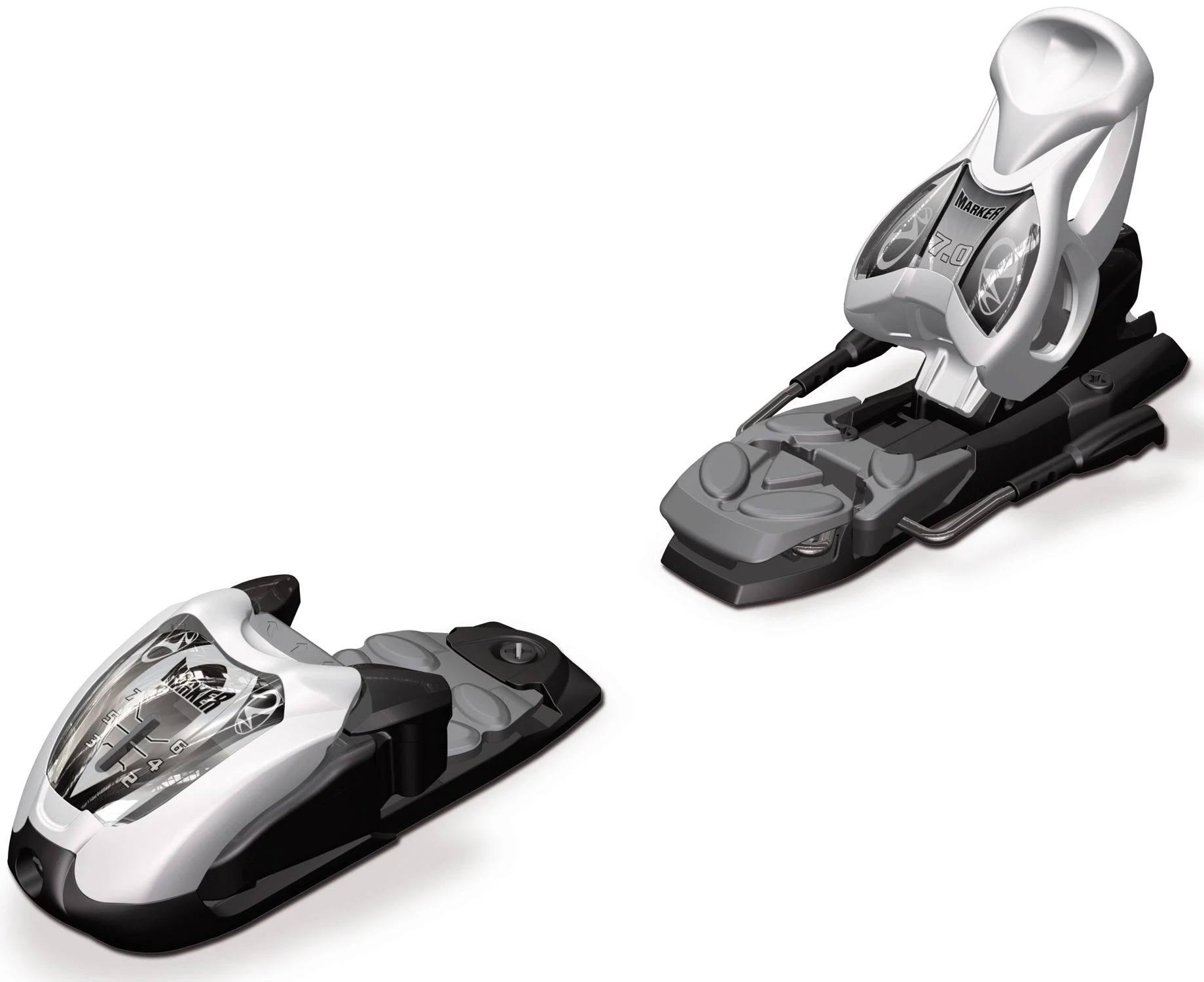 Marker M7.0 EPS Junior Ski Binding, Kid&s, White/Black, 74mm