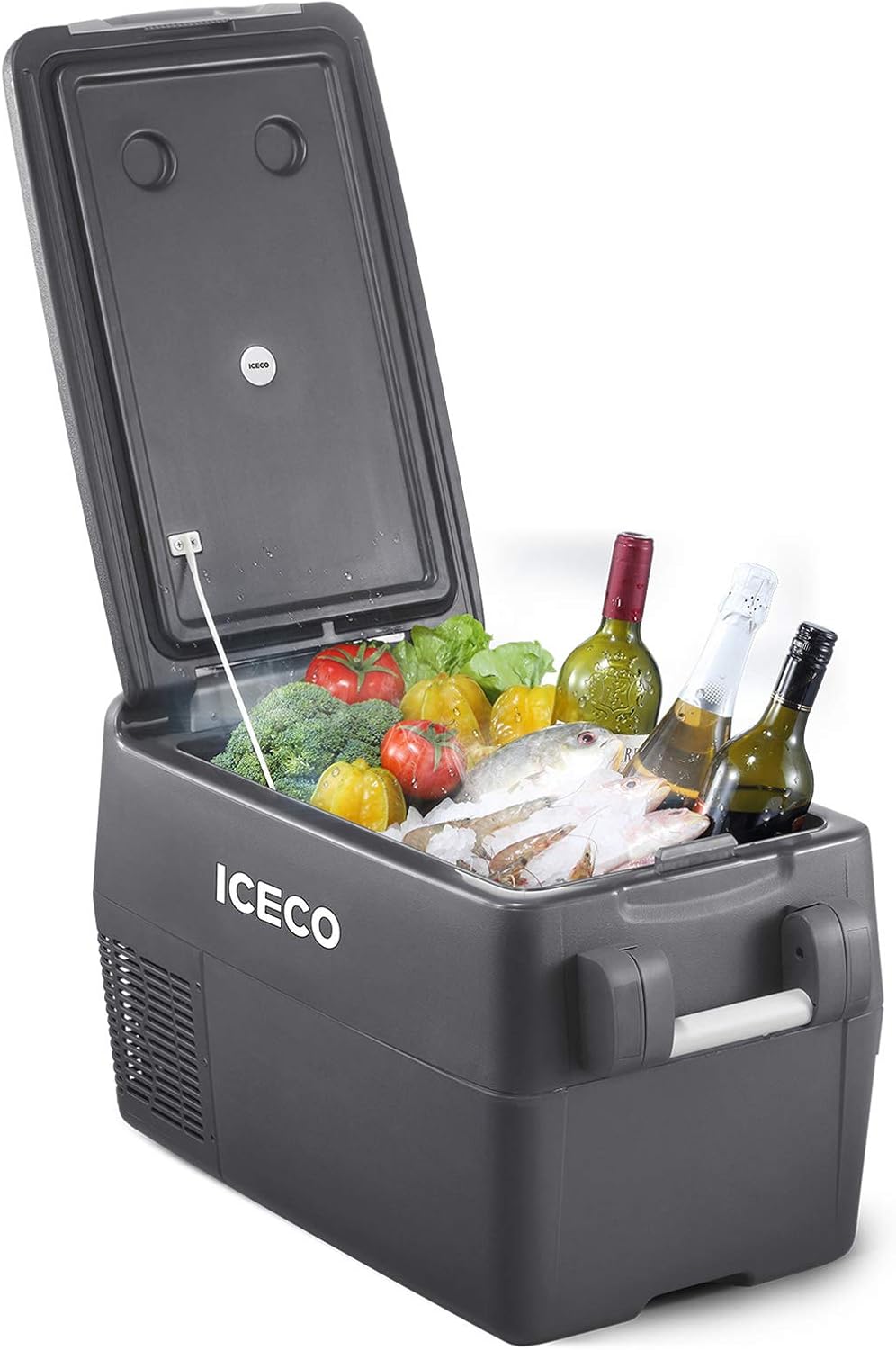 ICECO JP30 Portable Refrigerator, 12V Car Fridge Freezer, 31 Liters Compact Refrigerator with Secop Compressor, for Car & Home Use, 0℉～50℉, DC 12/24V, AC 110/240V