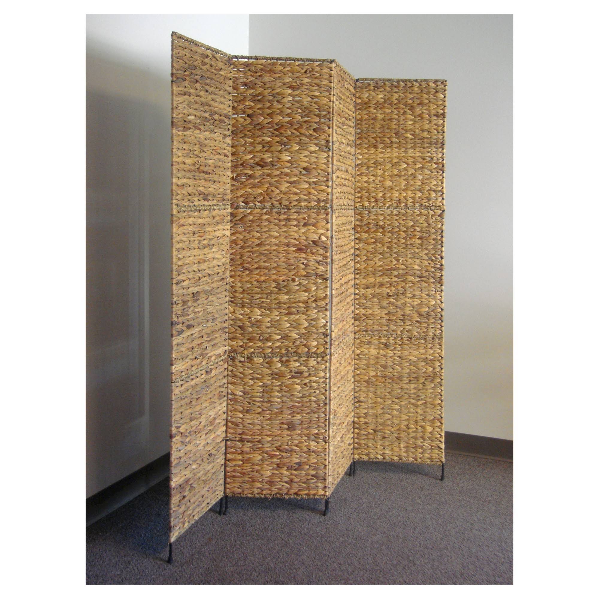 Jakarta Water Hyacinth Room Divider, Brown