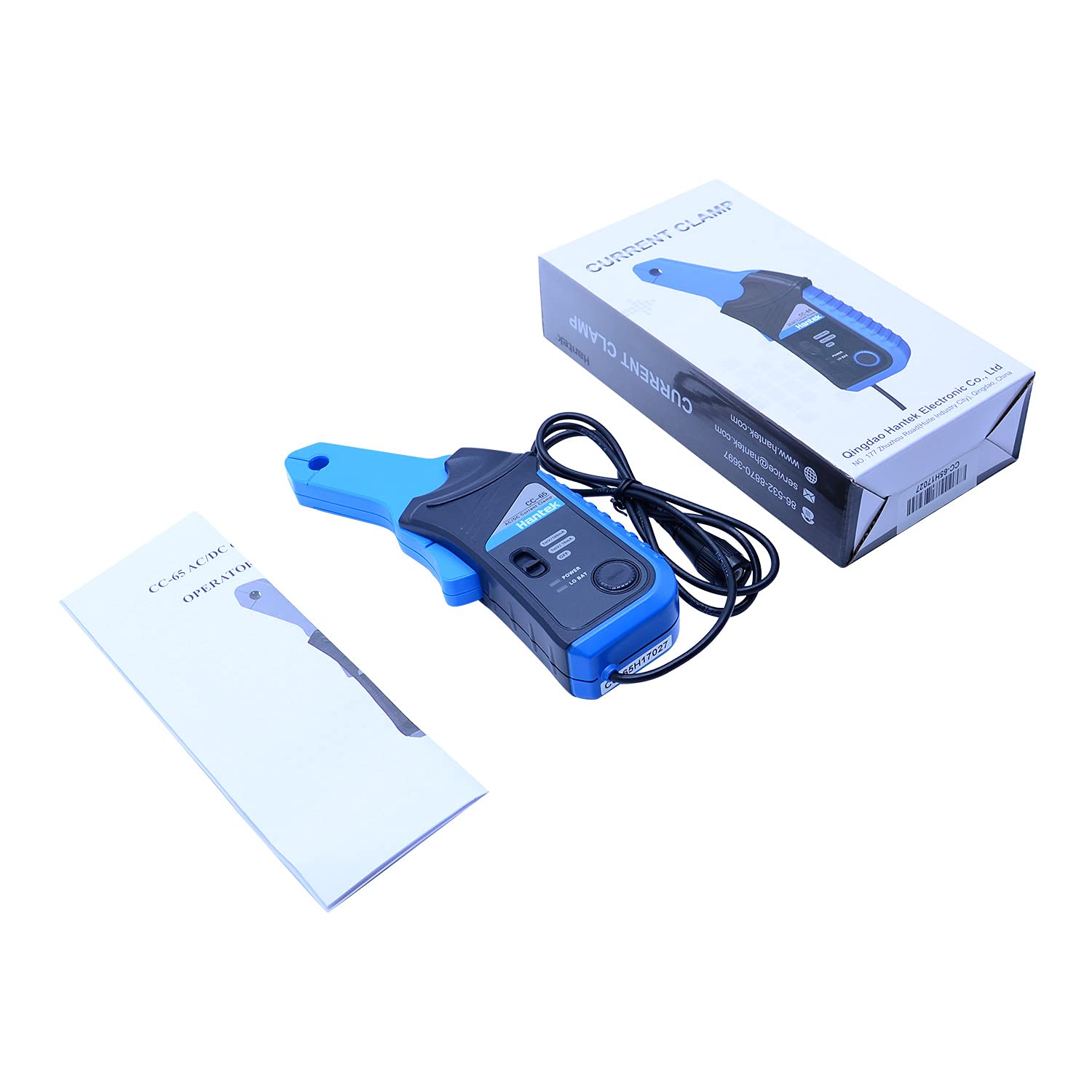 Hantek AC/DC Current Clamp for oscilloscope 20KHz Bandwidth 1mV/10mA 65A with BNC Plug (CC-65)