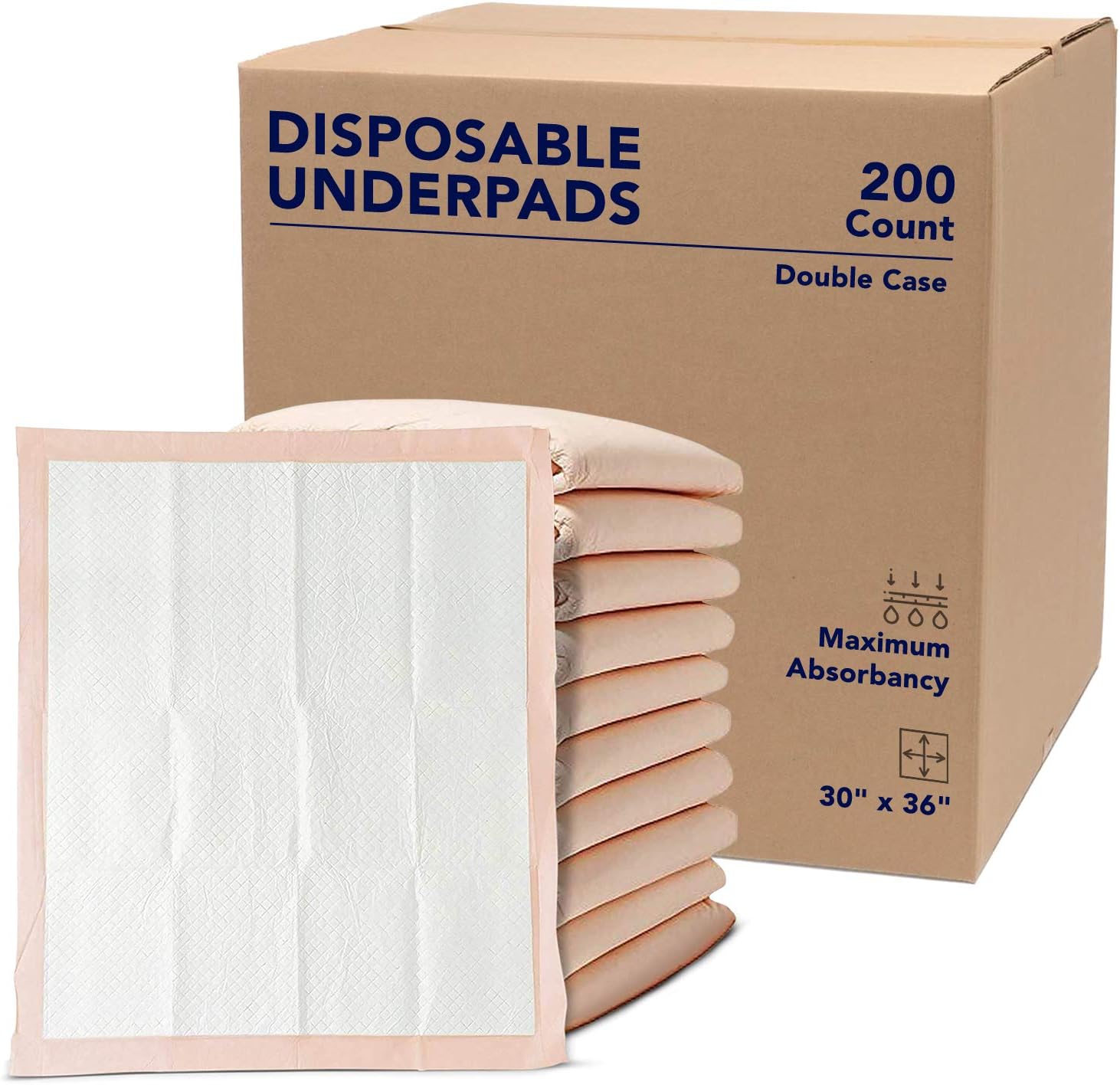 Premium Disposable Chucks Underpads 200 Count, 30