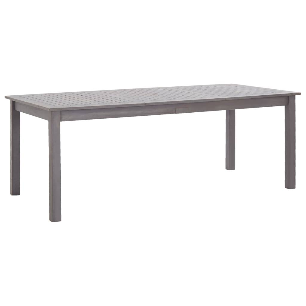 vidaXL Garden Table Gray Wash 78.7x22x35.4x22x29.1x22 Solid Acacia Wood