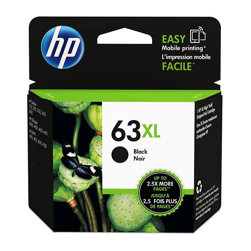 HP #63XL Black Ink F6U64AA 30709