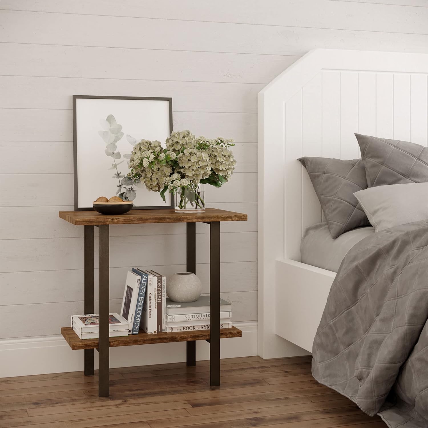 Barnyard Designs 2-Tier End Table - 27&rdquo;L x 17