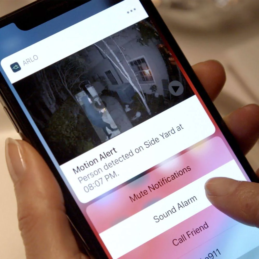 Arlo - Ultra 2 Spotlight Camera &ndash; Indoor/Outdoor 4K Wire-Free Security Camera with Color Night Vision (2 Camera System) - Black