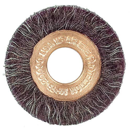 Weiler 35293 Polyflex Encapsulated Small Diameter Crimped Wire Wheel, 1-1/4
