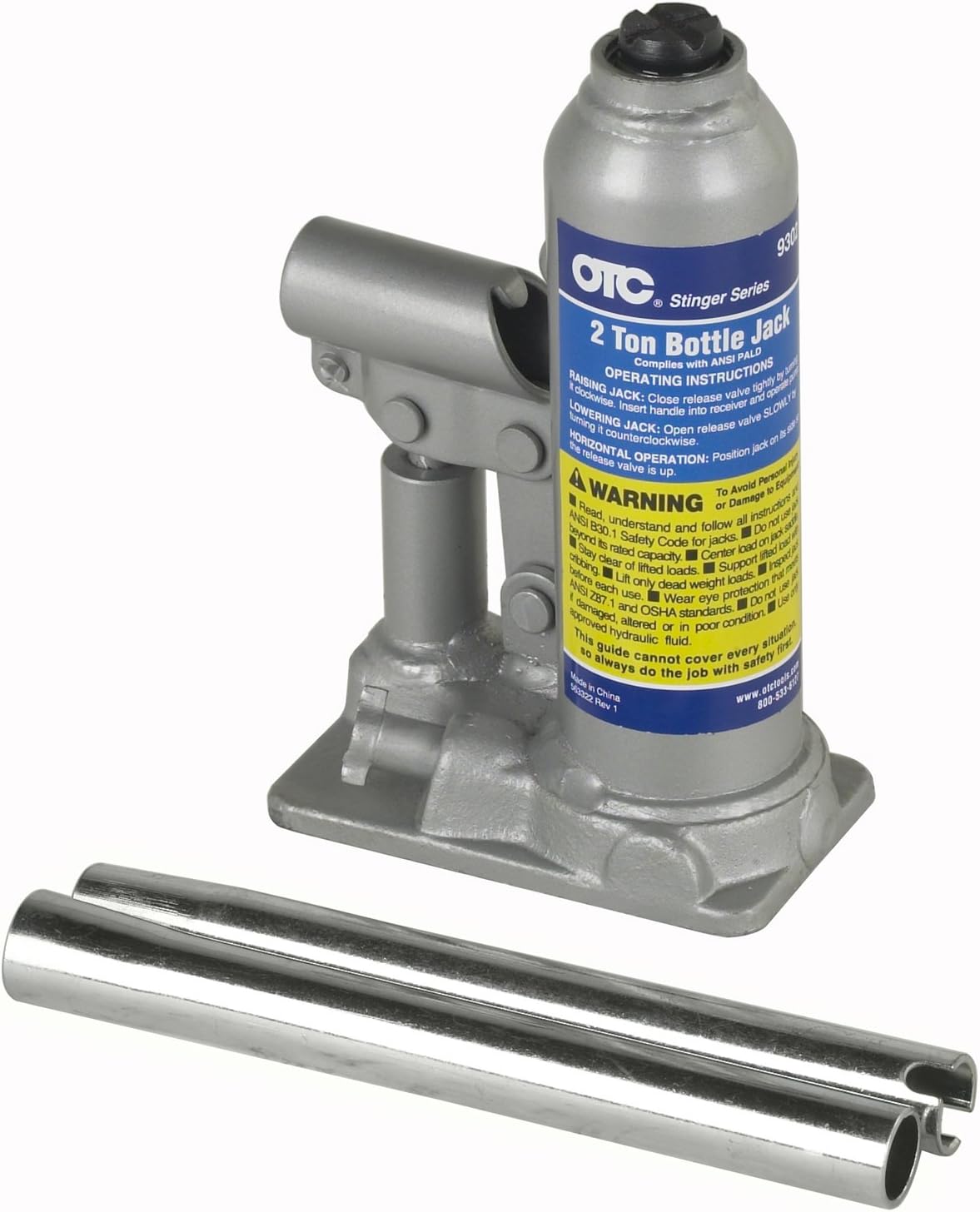 OTC 9302 Stinger Series 2-Ton Bottle Jack Pack of 2