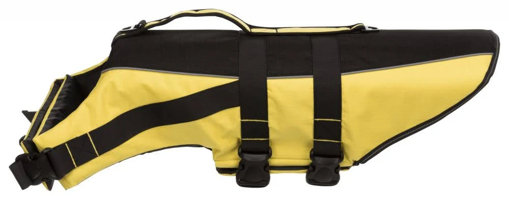 Trixie Life Vest for Dogs Yellow u0026 Black Xs