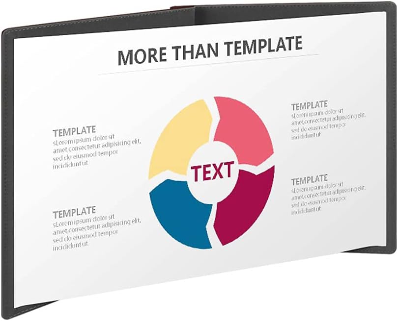 50-inch 4:3 Mobile Screen Table Top Portable Projector Screen Projector Screen Floor-Standing Projection Screen for Office School Meeting Classroom Home Pack of 2