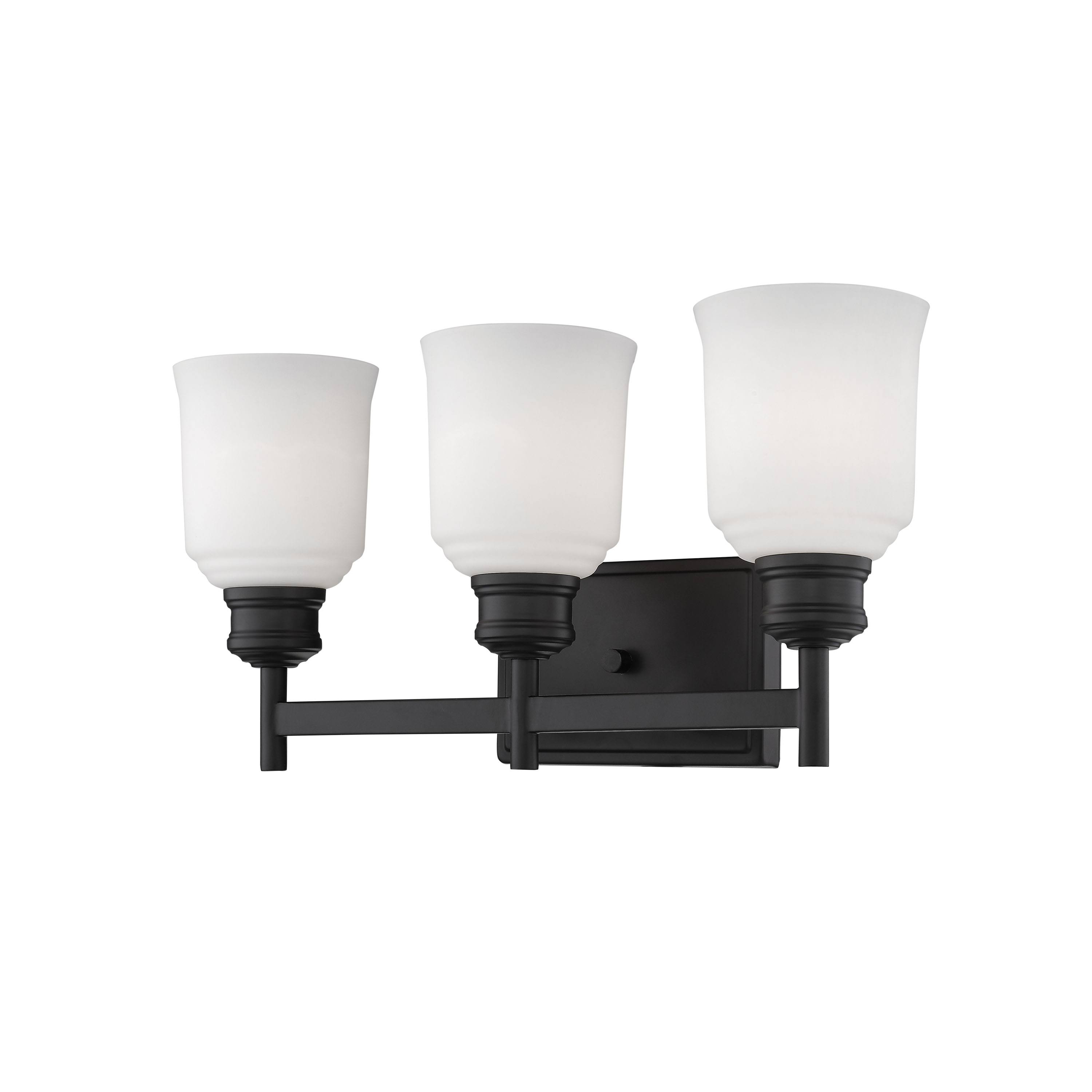 Millennium Lighting Burbank 3 Light Vanity Matte Black 173-MB