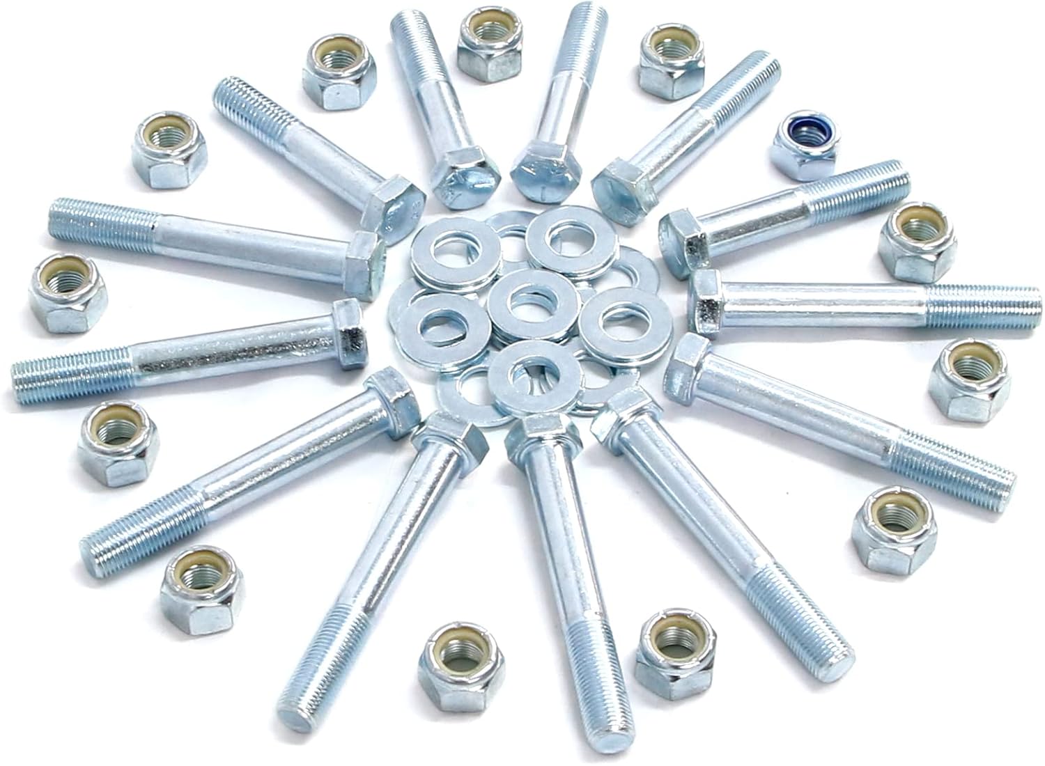 Track Bar & Lower Control Arm Bolts Upgrade Kit compatible with Jeep Wrangler JK JKU 2007-2018