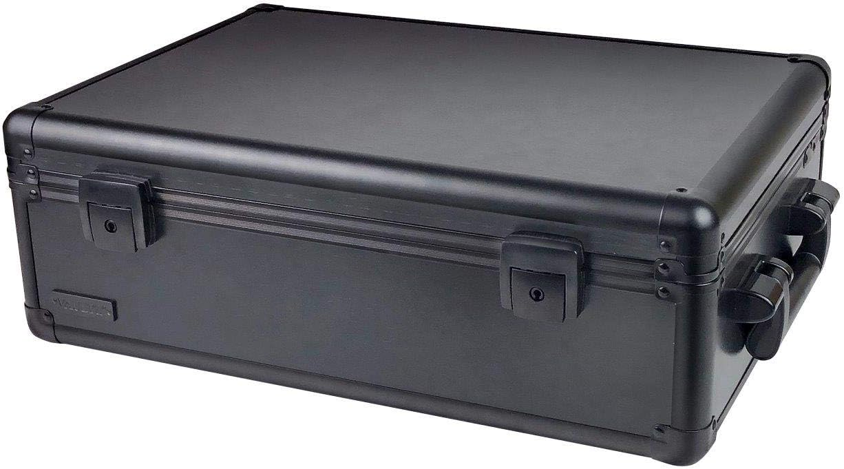 Vaultz Dorm/Storage Chest with Key Locks, 10 L x 6.5 H x 7.3 W inches, Super Tactical Black
