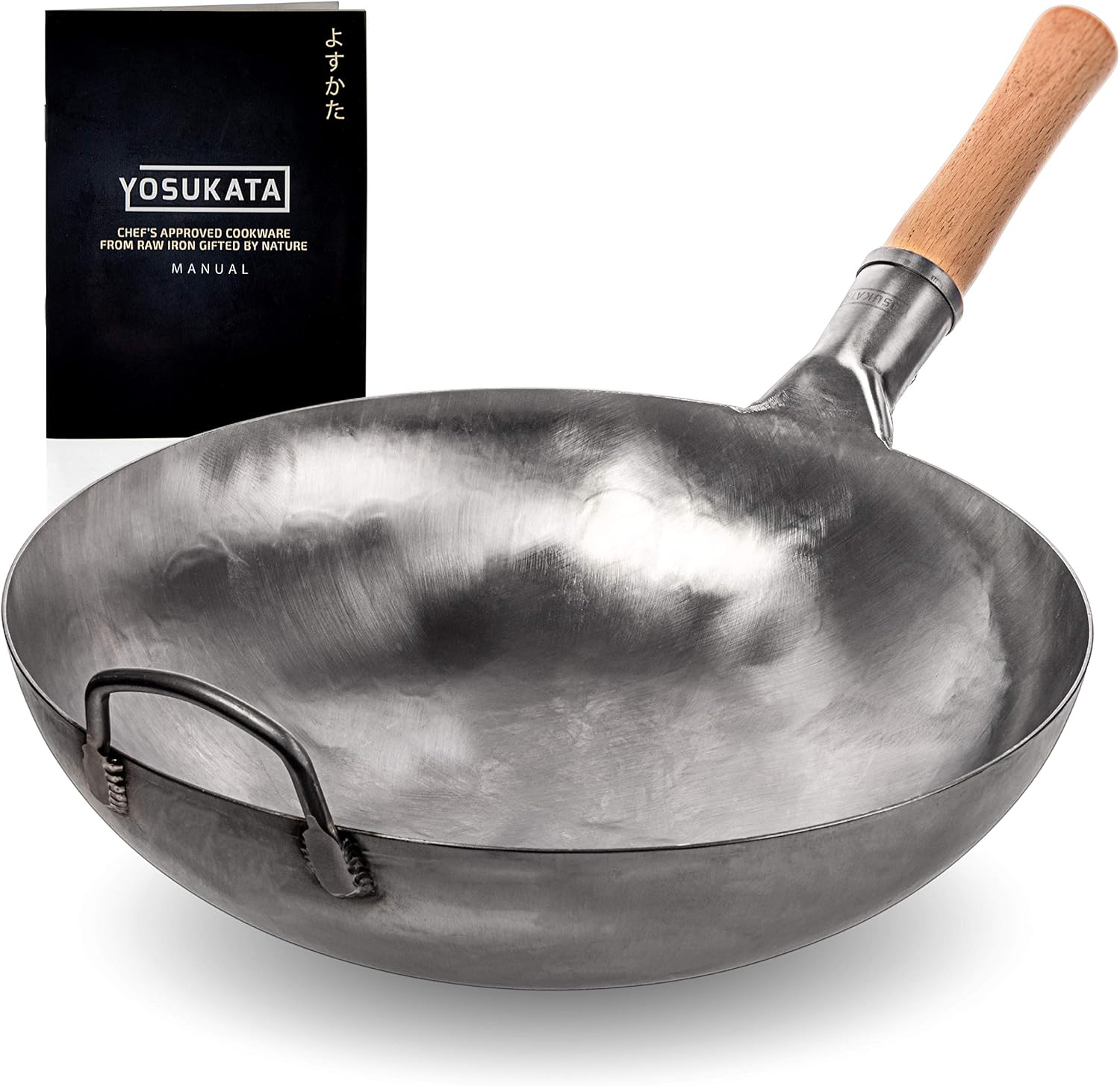 Yosukata Blue Carbon Steel Wok Pan – 14