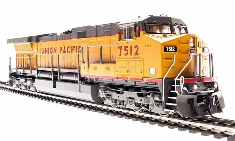 Broadway Limited 4792 HO Union Pacific GE AC6000, Yellow u0026 Gray Scheme #7509
