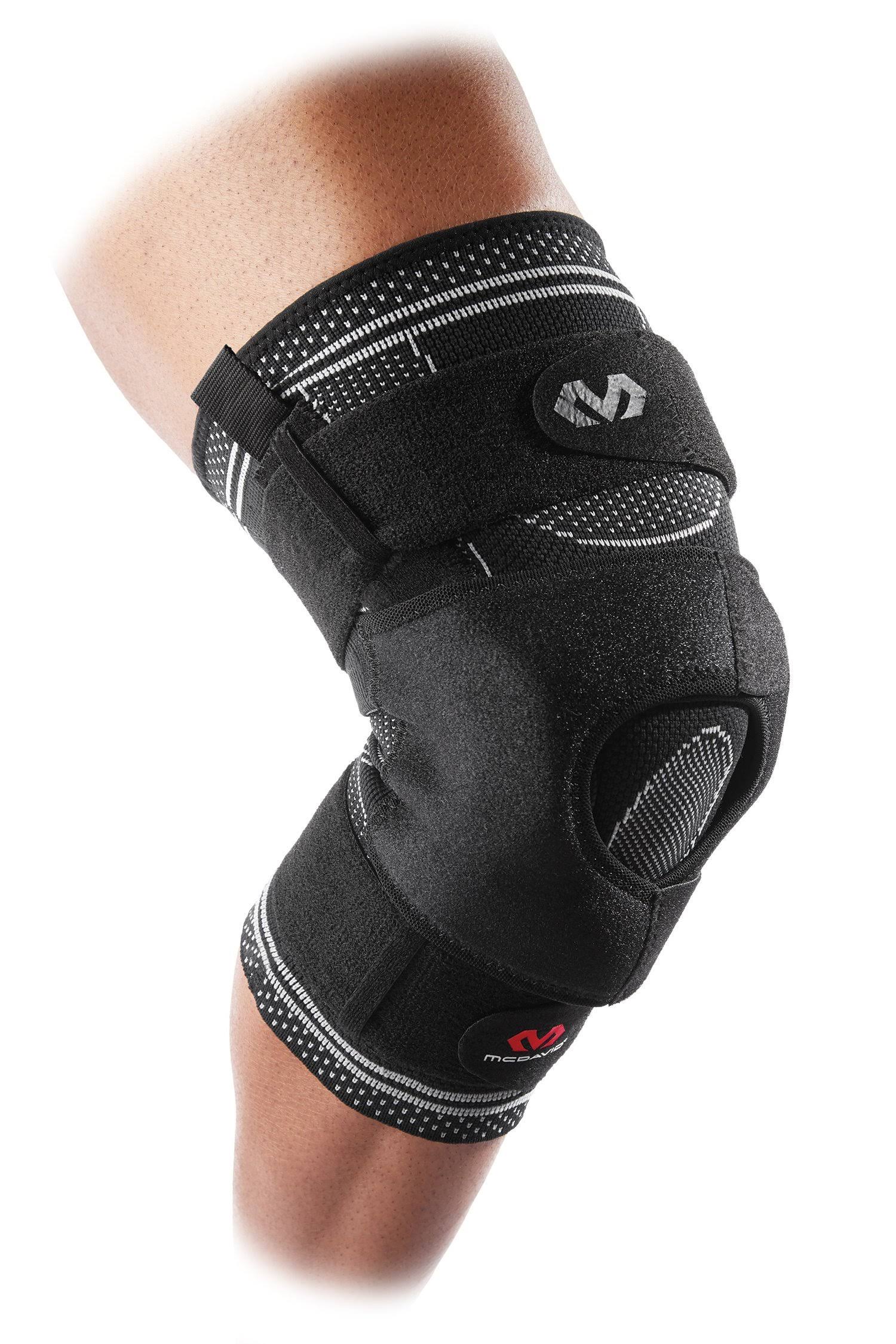 McDavid Elite Engineered Elastic Knee Brace w/ Dual Wrap u0026 Hinges - L