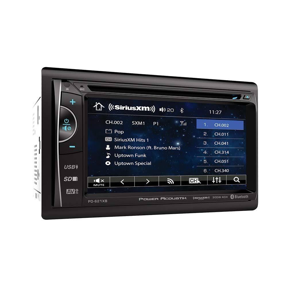 Power Acoustik Ph-620sxmb 6.2x22 DVD Monitor Bluetooth Receiver w/SiriusXM+Camera
