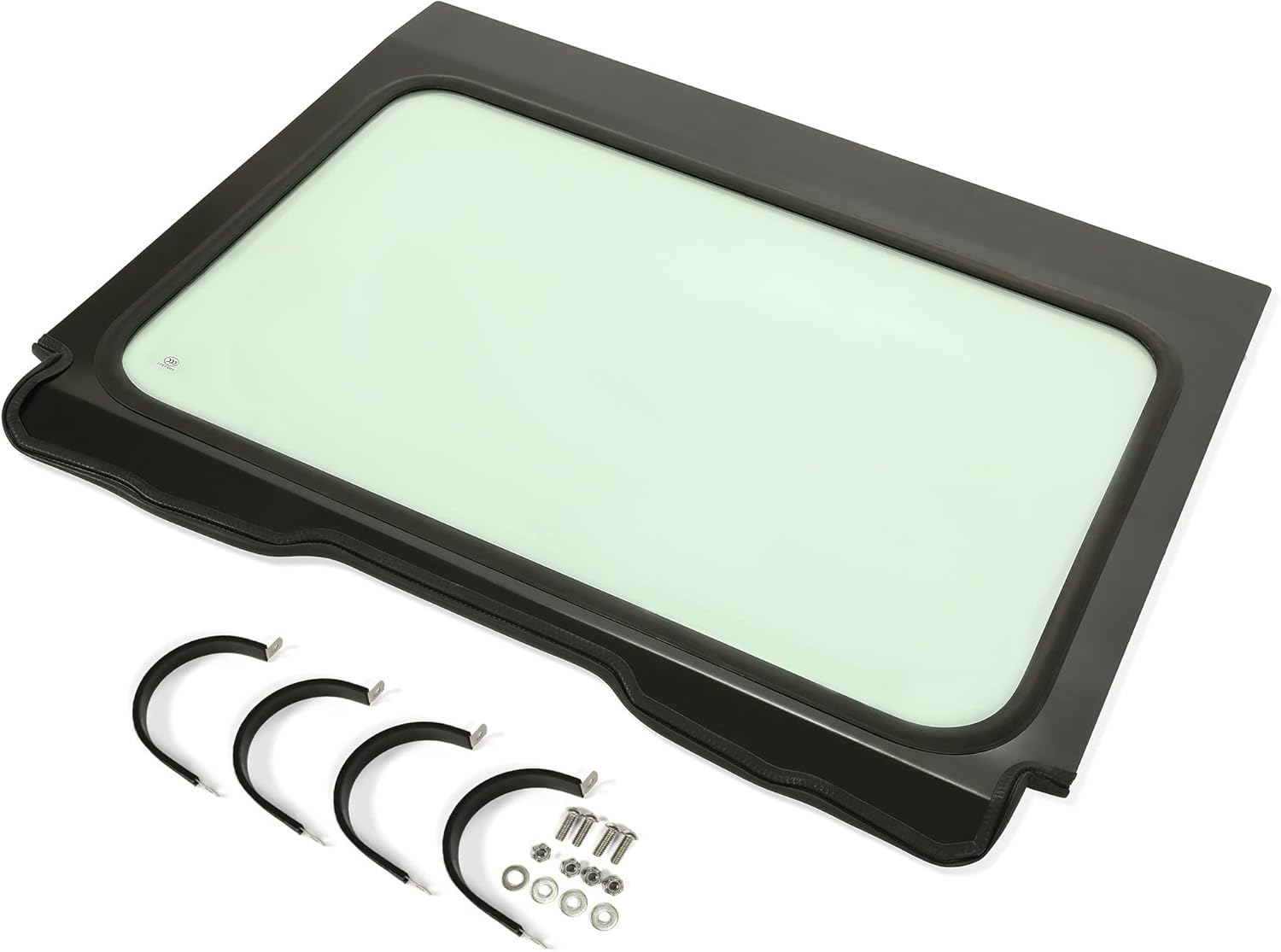 KUAFU Full Aluminum Frame Glass Windshield Compatible with 2020-2022 Polaris RZR Pro XP Ultimate/Premium/Sport/Orange Madness LE (with or without Factory Roof) Windscreen