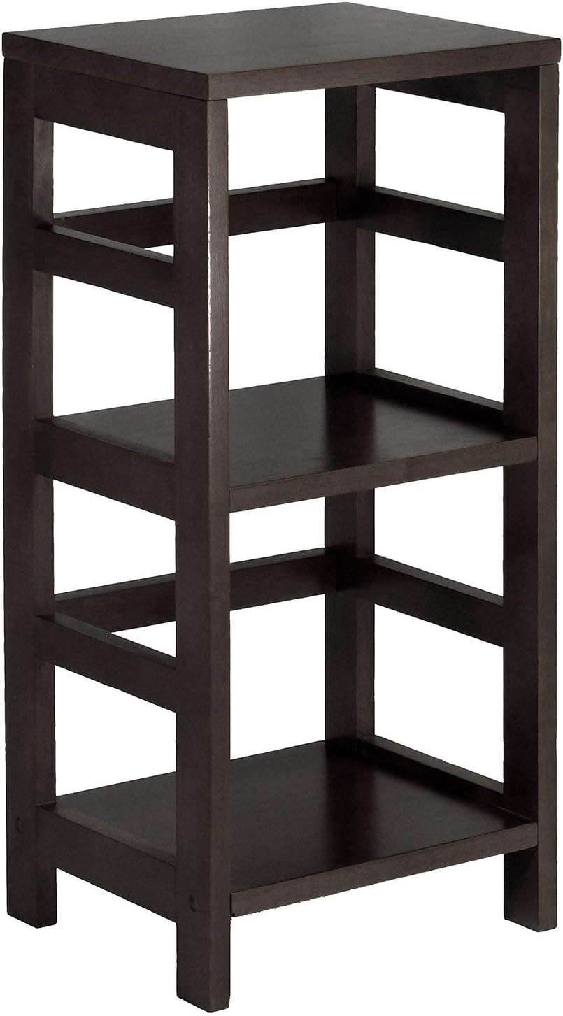 Winsome Leo model name Shelving, Tall, Espresso Pack of 2