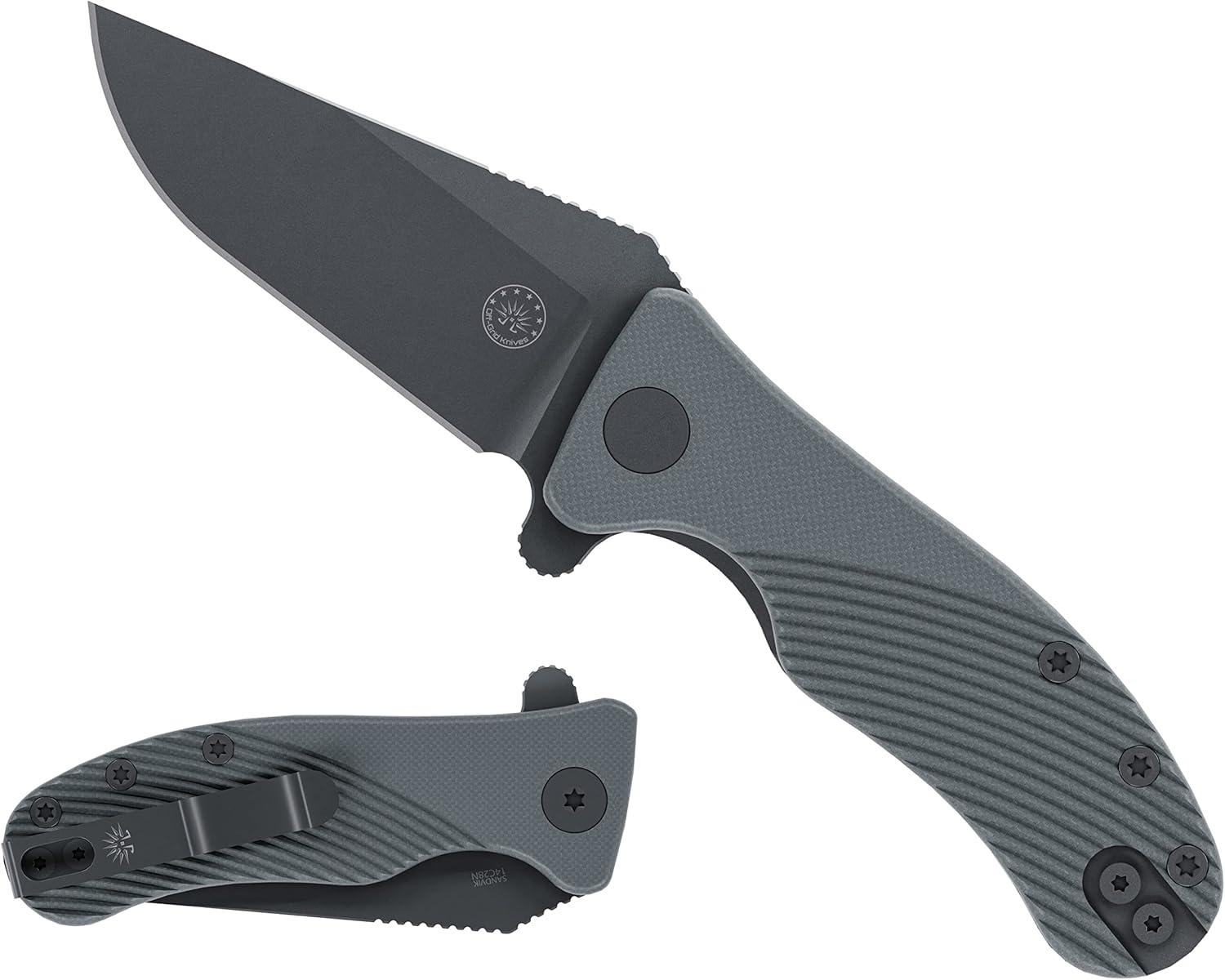 Off-Grid Knives - Baby Rhino EDC Compact Folding Knife w. Sandvik 14C28N Blade Steel, Legal Carry 2.45