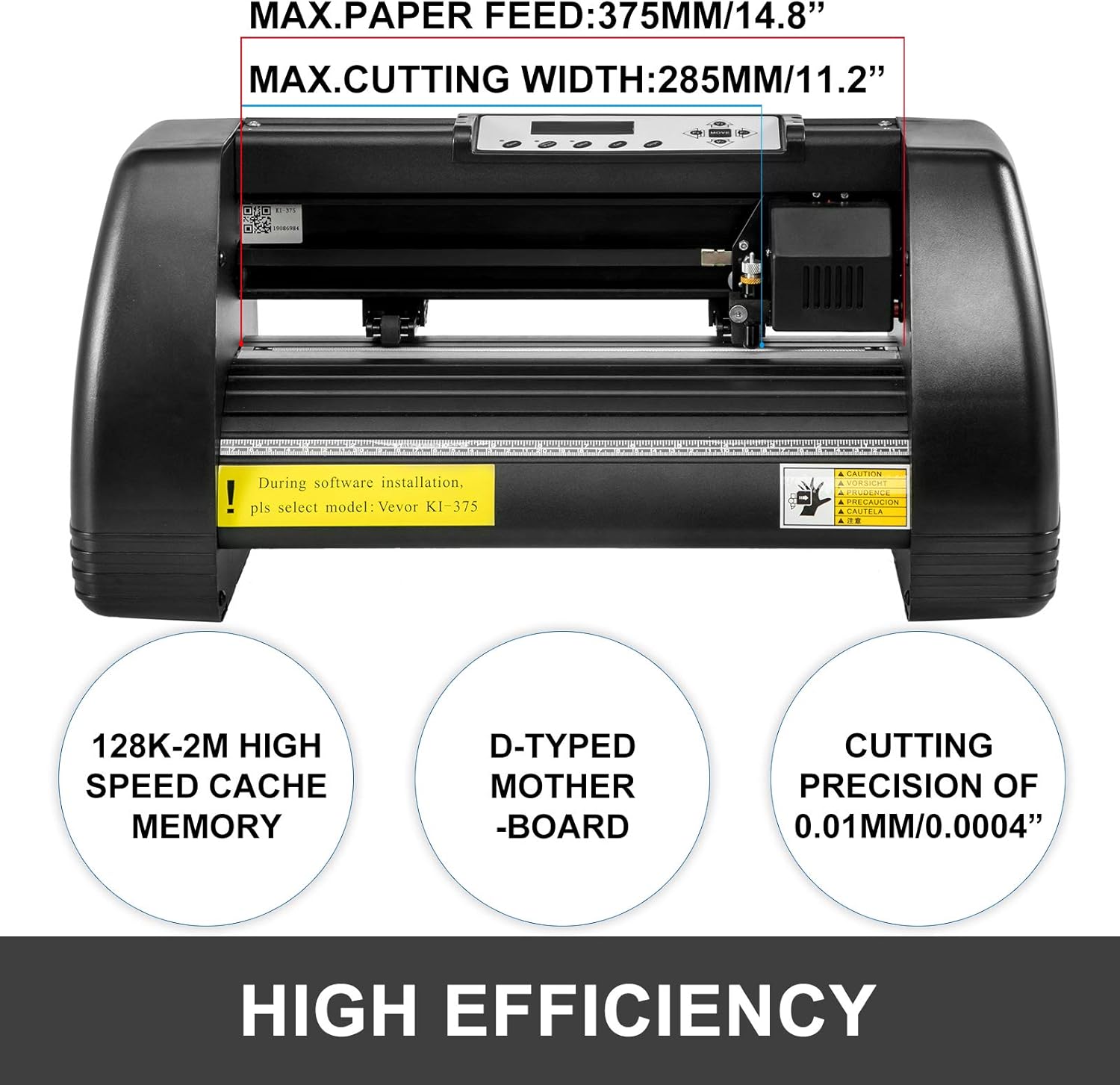 Mophorn Heat Press 15x15 inch Heat Press Machine 5 in 1 for T-Shirt and Vinyl Cutter 14 inch Plotter Machine 375mm Paper Feed Vinyl Cutter Plotter