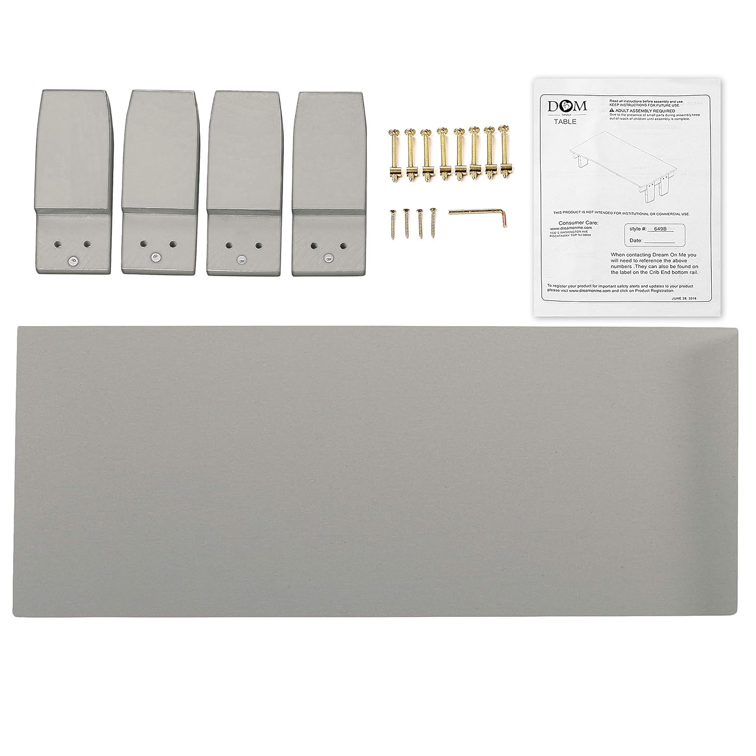 Dream On Me 649B-CG Emma 3 in 1 Convertible Toddler Bed Pack of 2