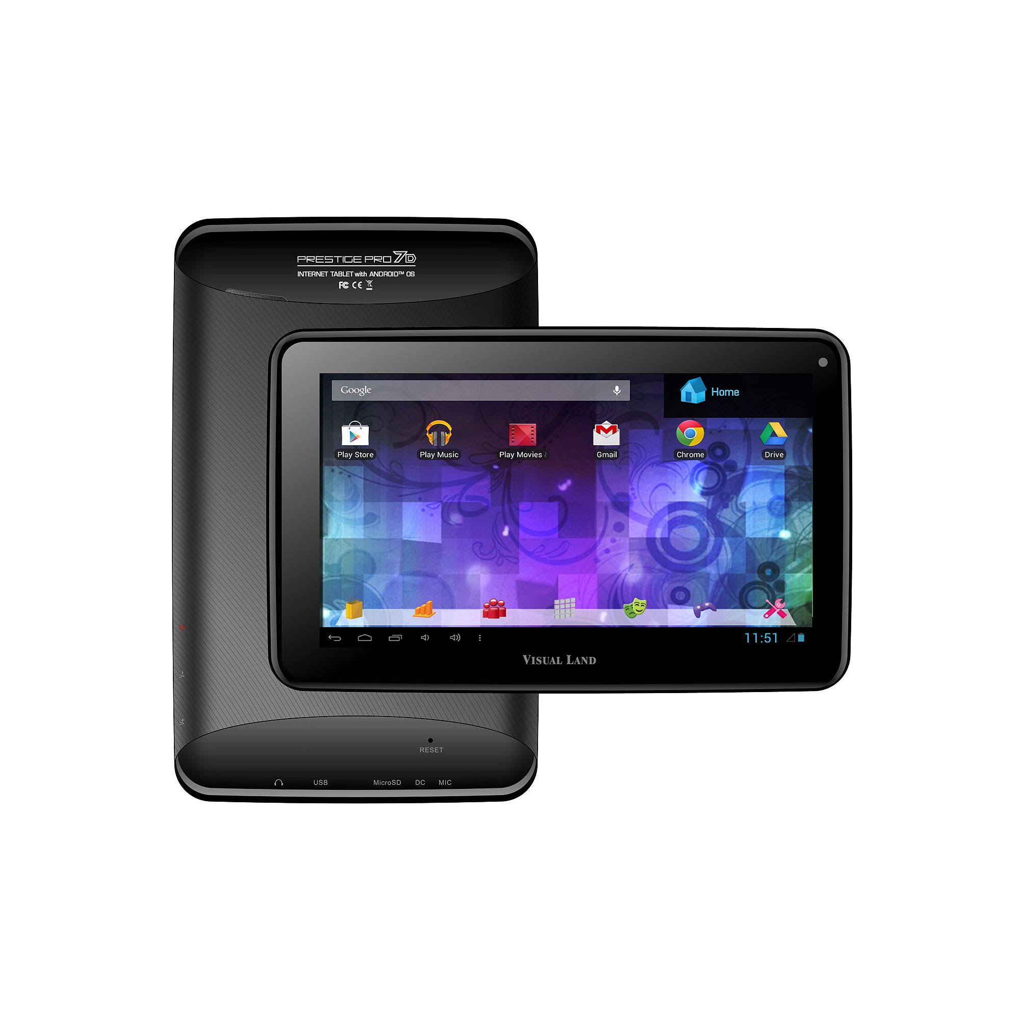 Visual Land Prestige Pro 7x22 8GB Android Tablet, Color: Black