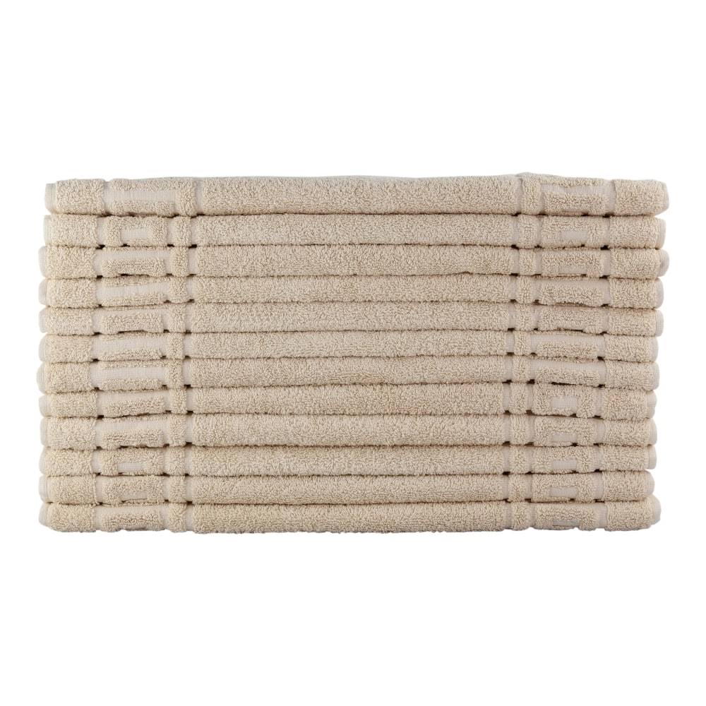 1888 Mills Crown Touch Bath Mats, 21&rdquo; x 32&rdquo;, Beige, Pack of 48 Mats