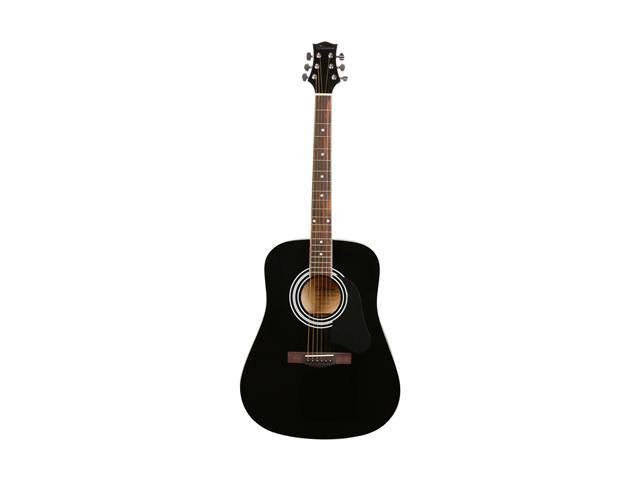 Silvertone SD3000 Acoustic Guitar Package, Black